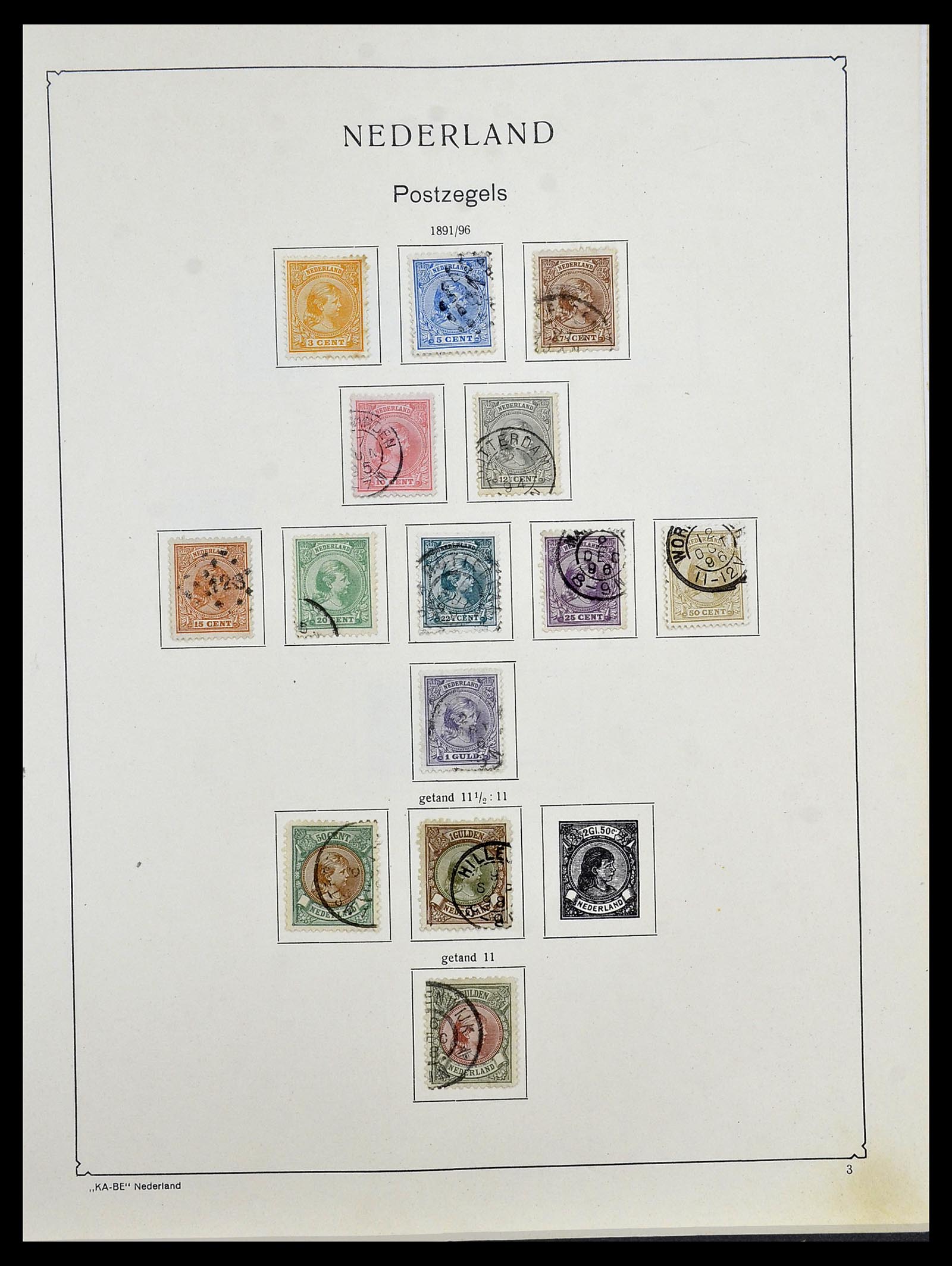 34453 024 - Postzegelverzameling 34453 Nederland 1852-1964.