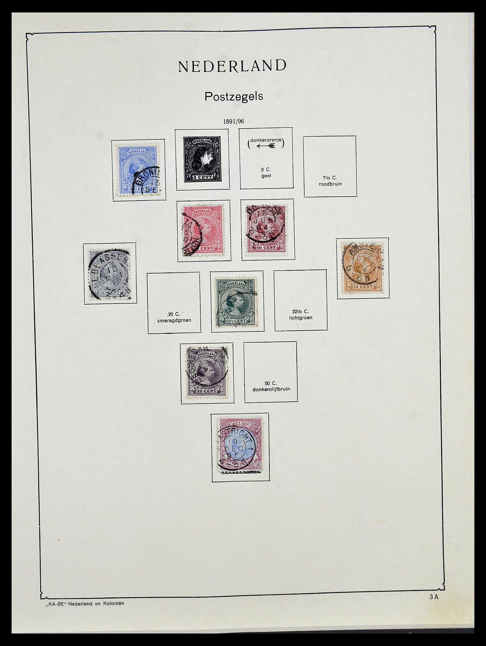 34453 025 - Postzegelverzameling 34453 Nederland 1852-1964.