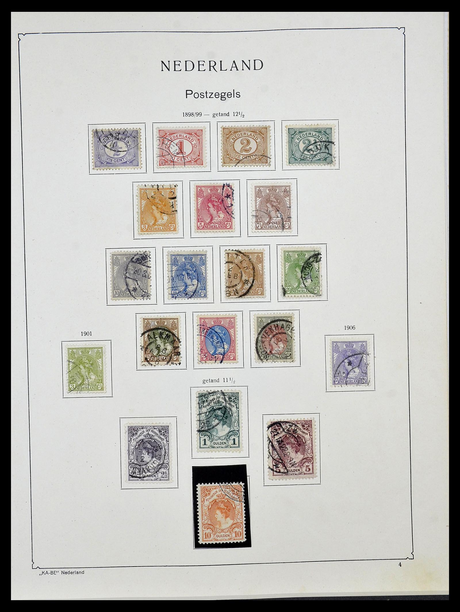 34453 027 - Postzegelverzameling 34453 Nederland 1852-1964.