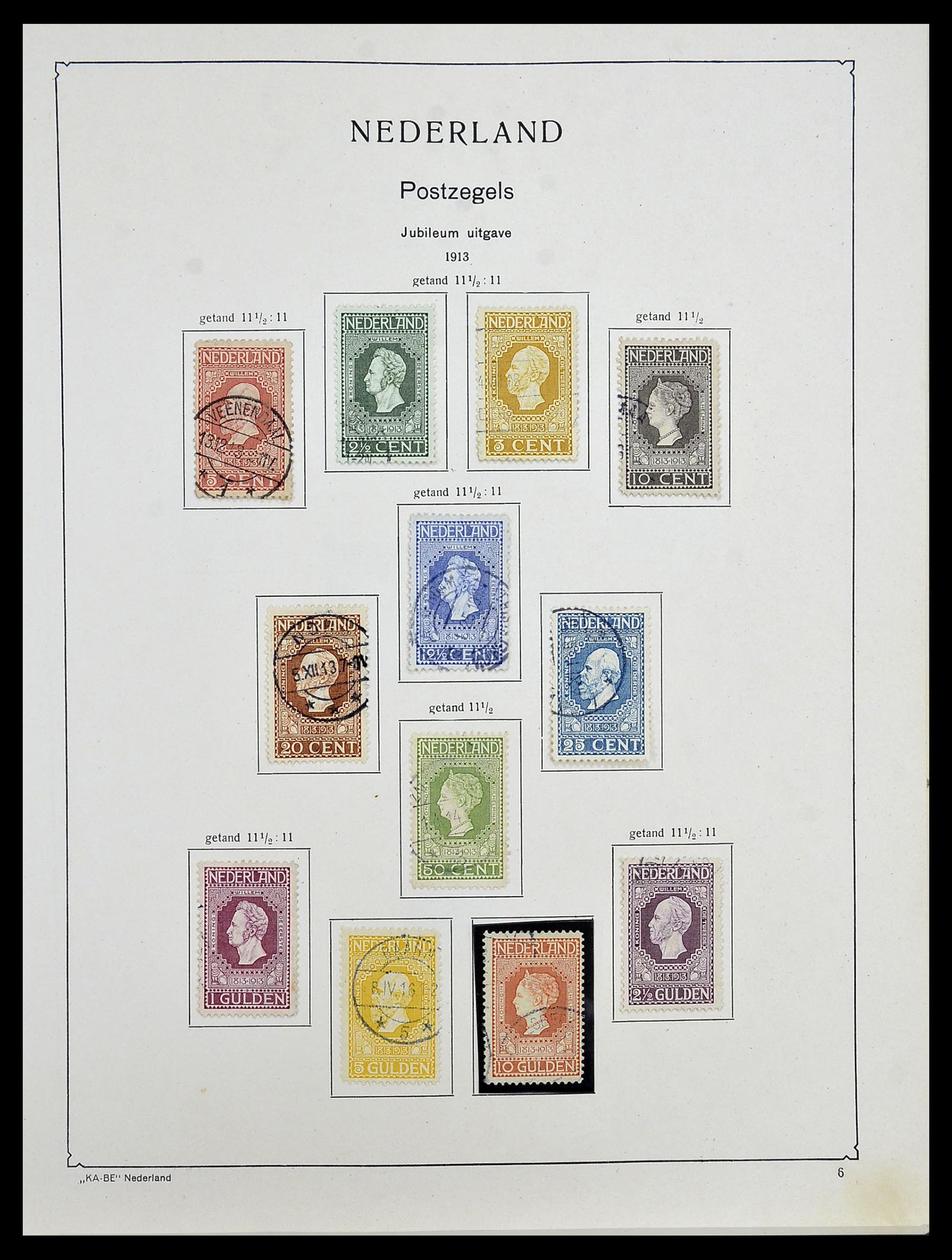 34453 032 - Postzegelverzameling 34453 Nederland 1852-1964.