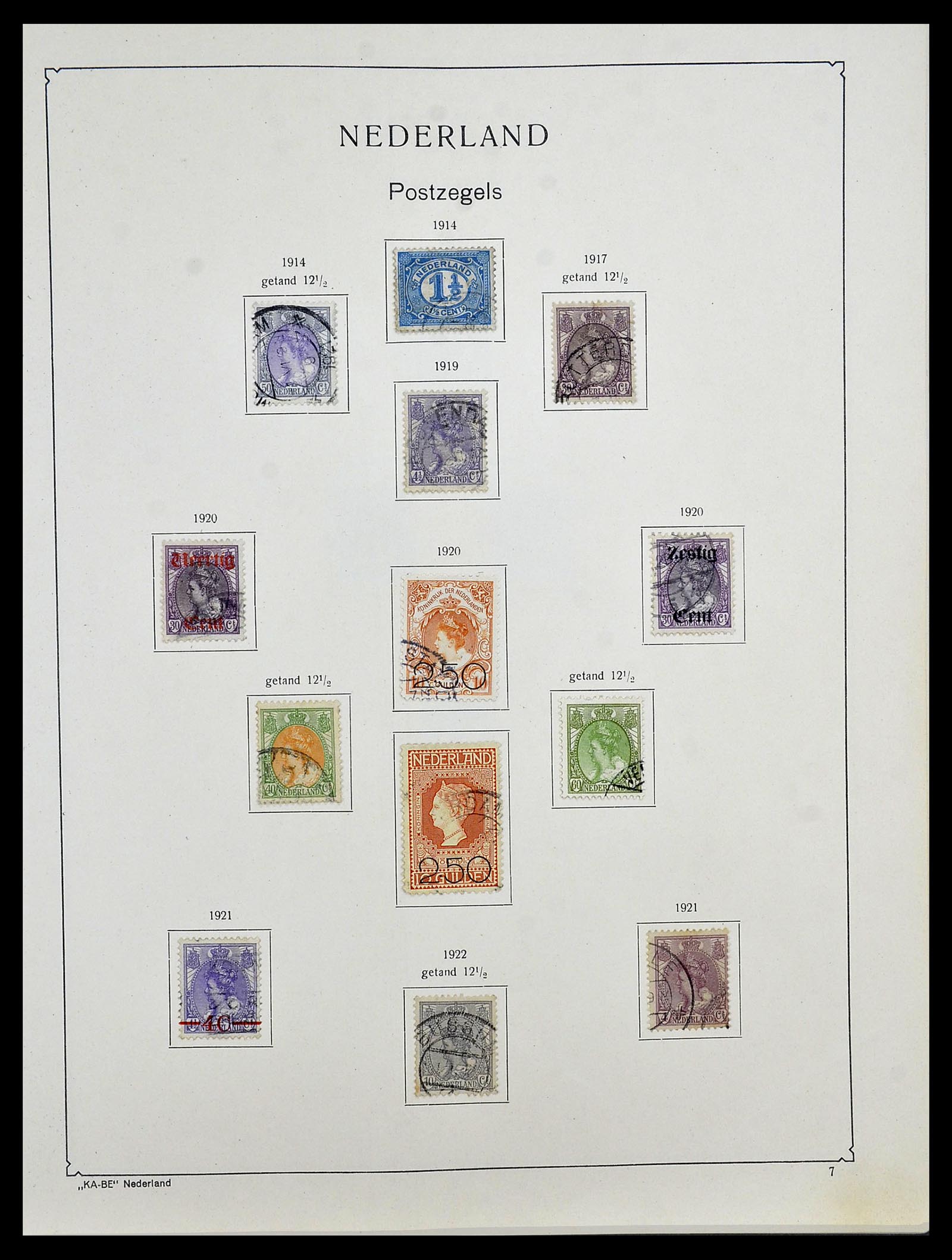 34453 034 - Postzegelverzameling 34453 Nederland 1852-1964.