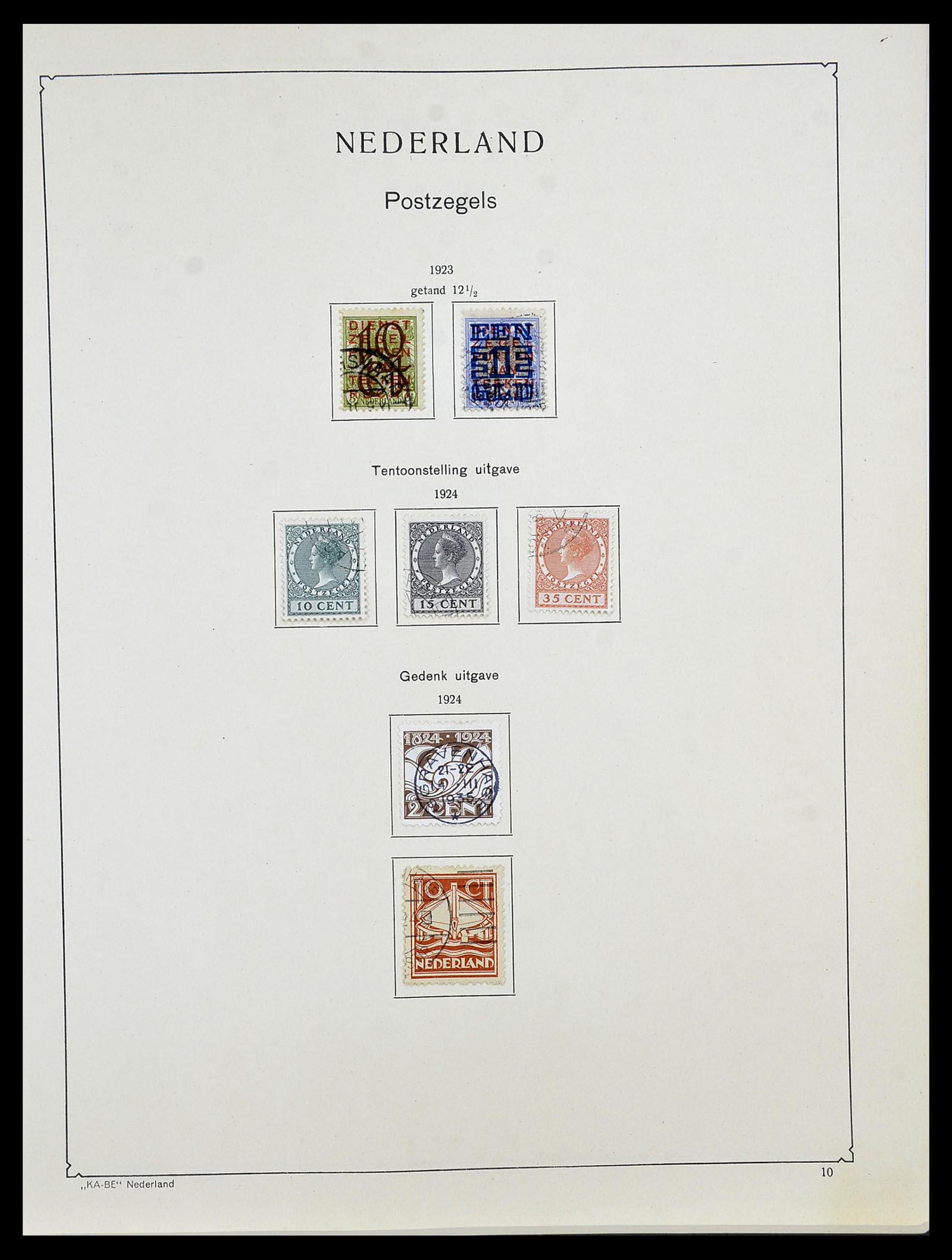 34453 041 - Postzegelverzameling 34453 Nederland 1852-1964.