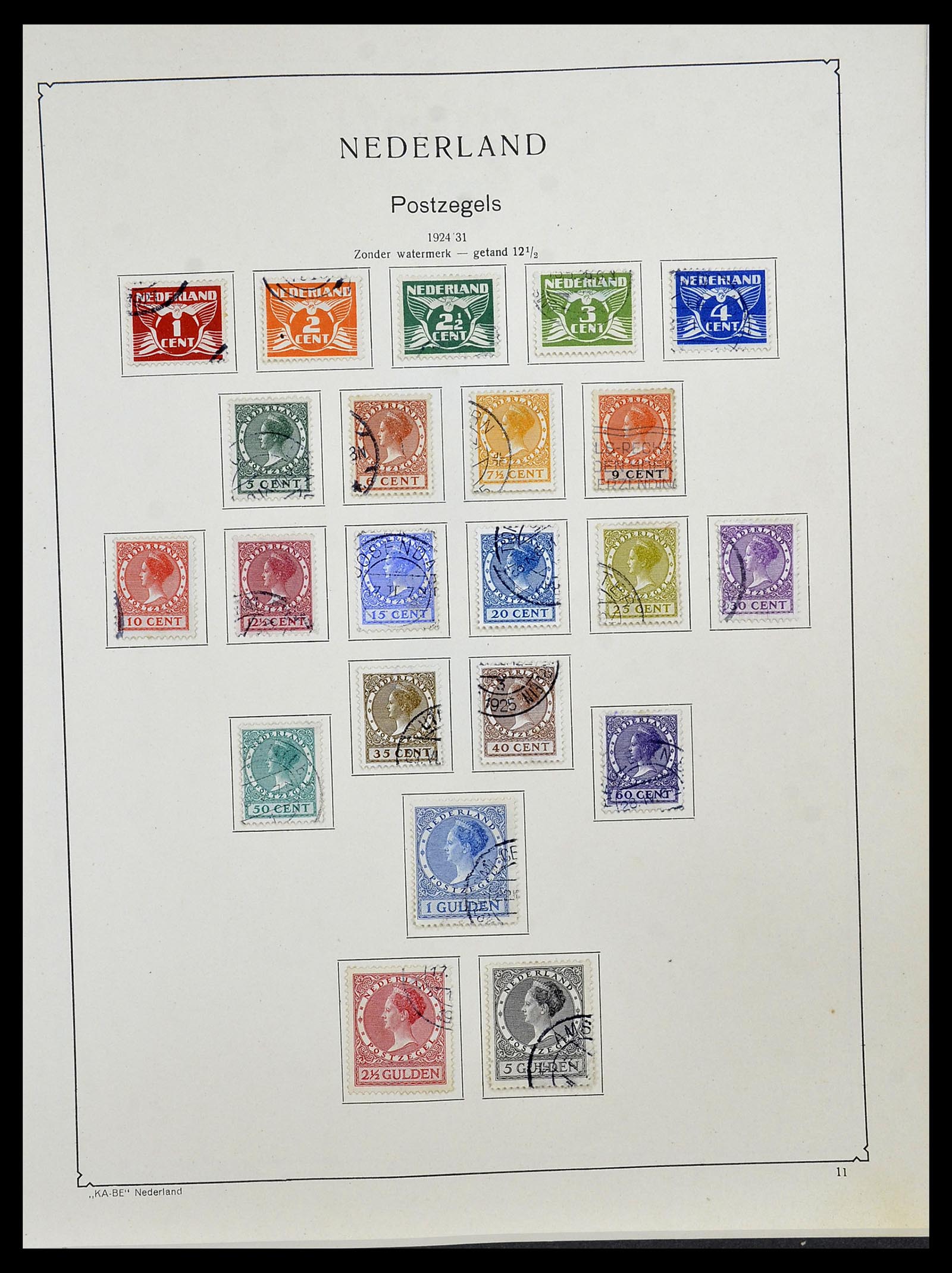 34453 043 - Postzegelverzameling 34453 Nederland 1852-1964.