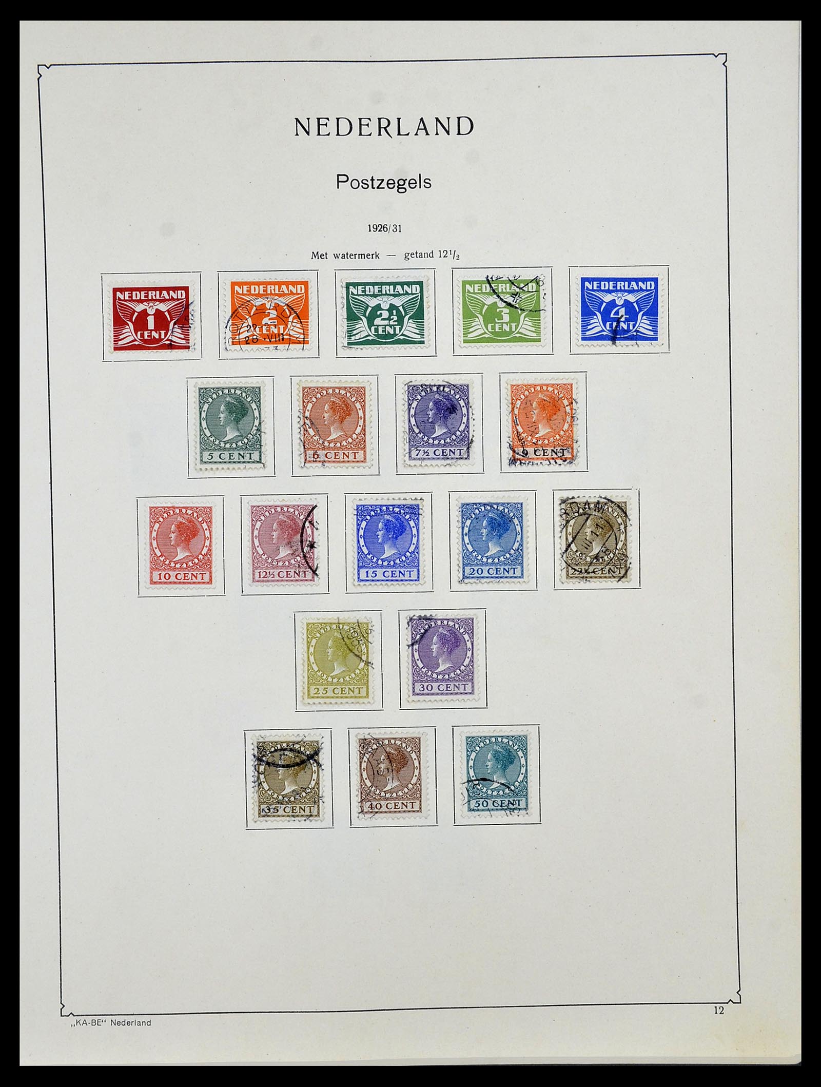 34453 045 - Postzegelverzameling 34453 Nederland 1852-1964.