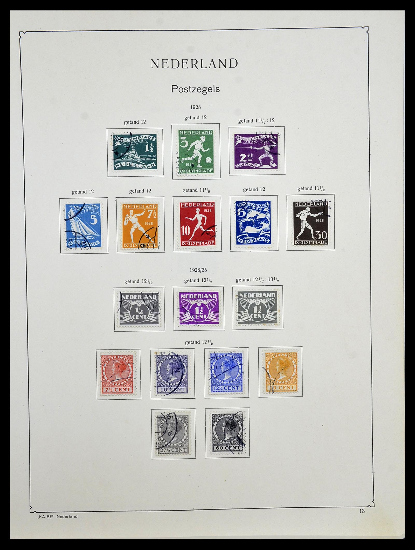 34453 046 - Postzegelverzameling 34453 Nederland 1852-1964.