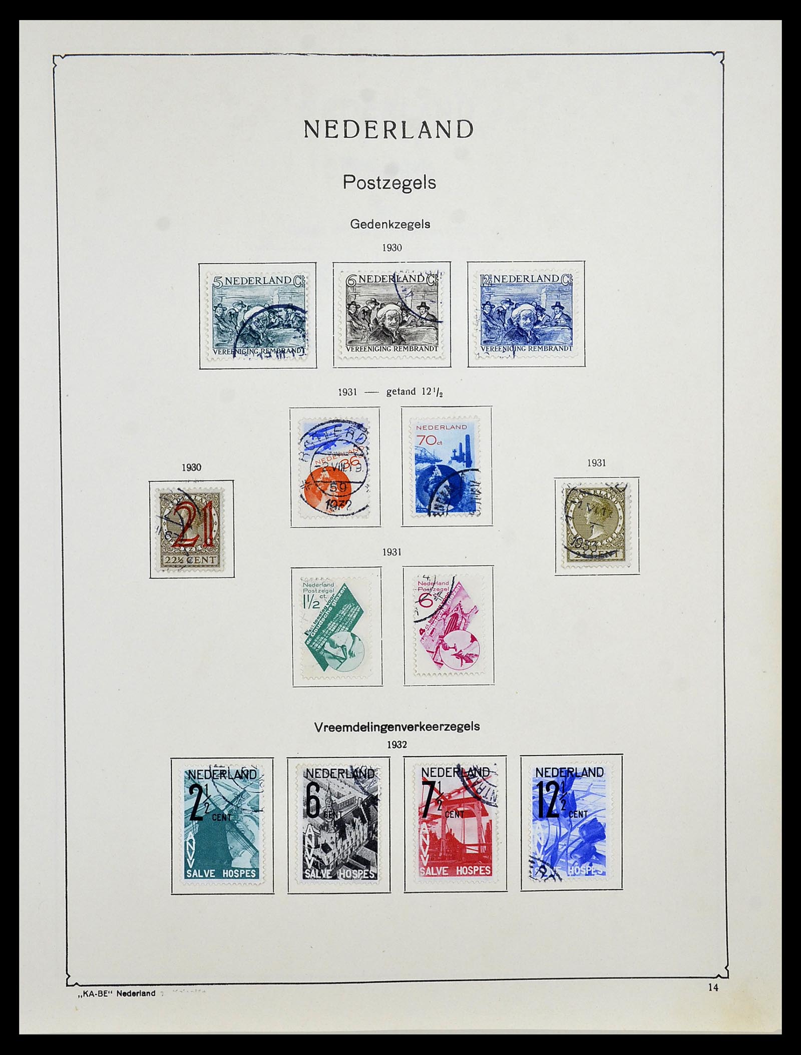 34453 048 - Postzegelverzameling 34453 Nederland 1852-1964.