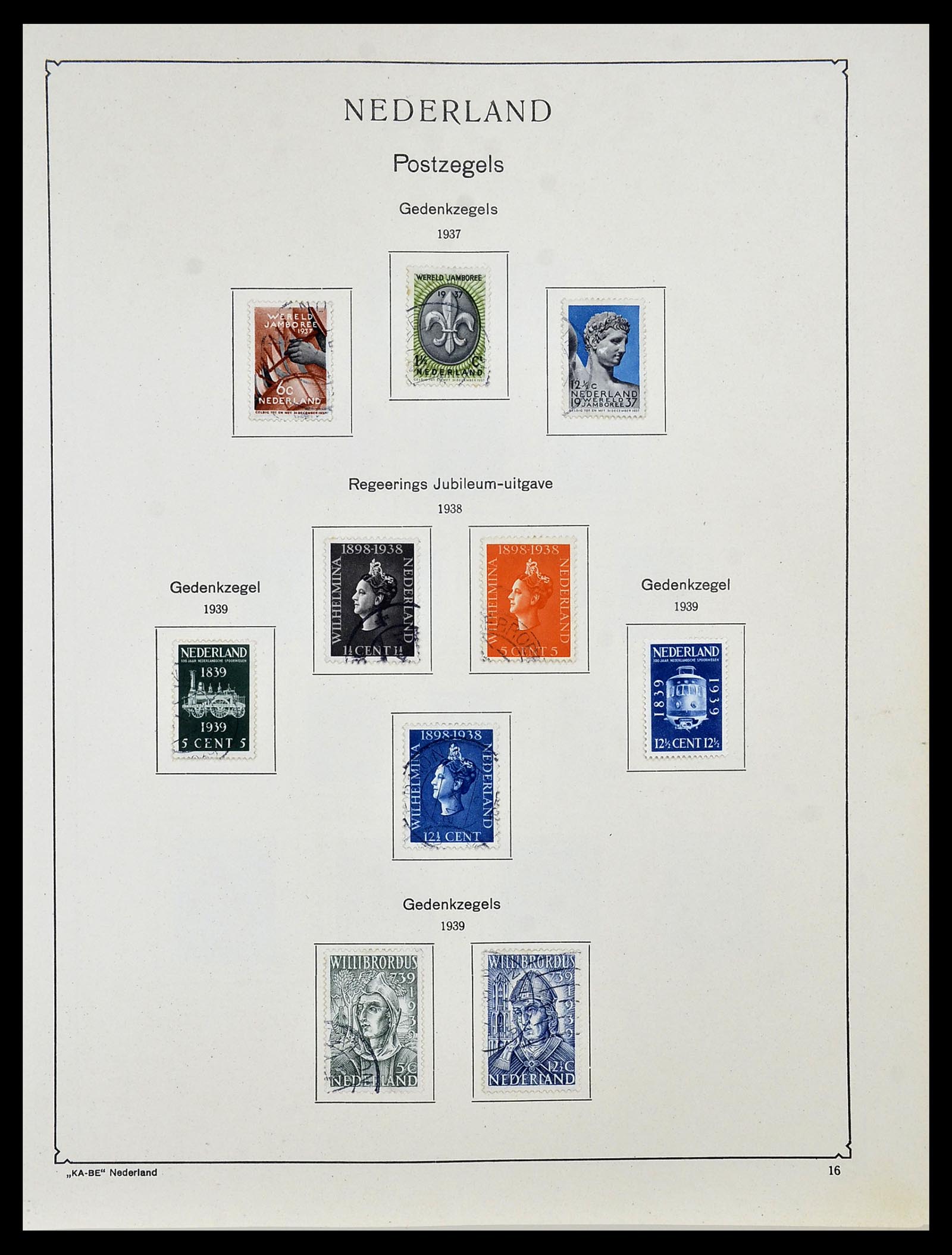 34453 052 - Postzegelverzameling 34453 Nederland 1852-1964.