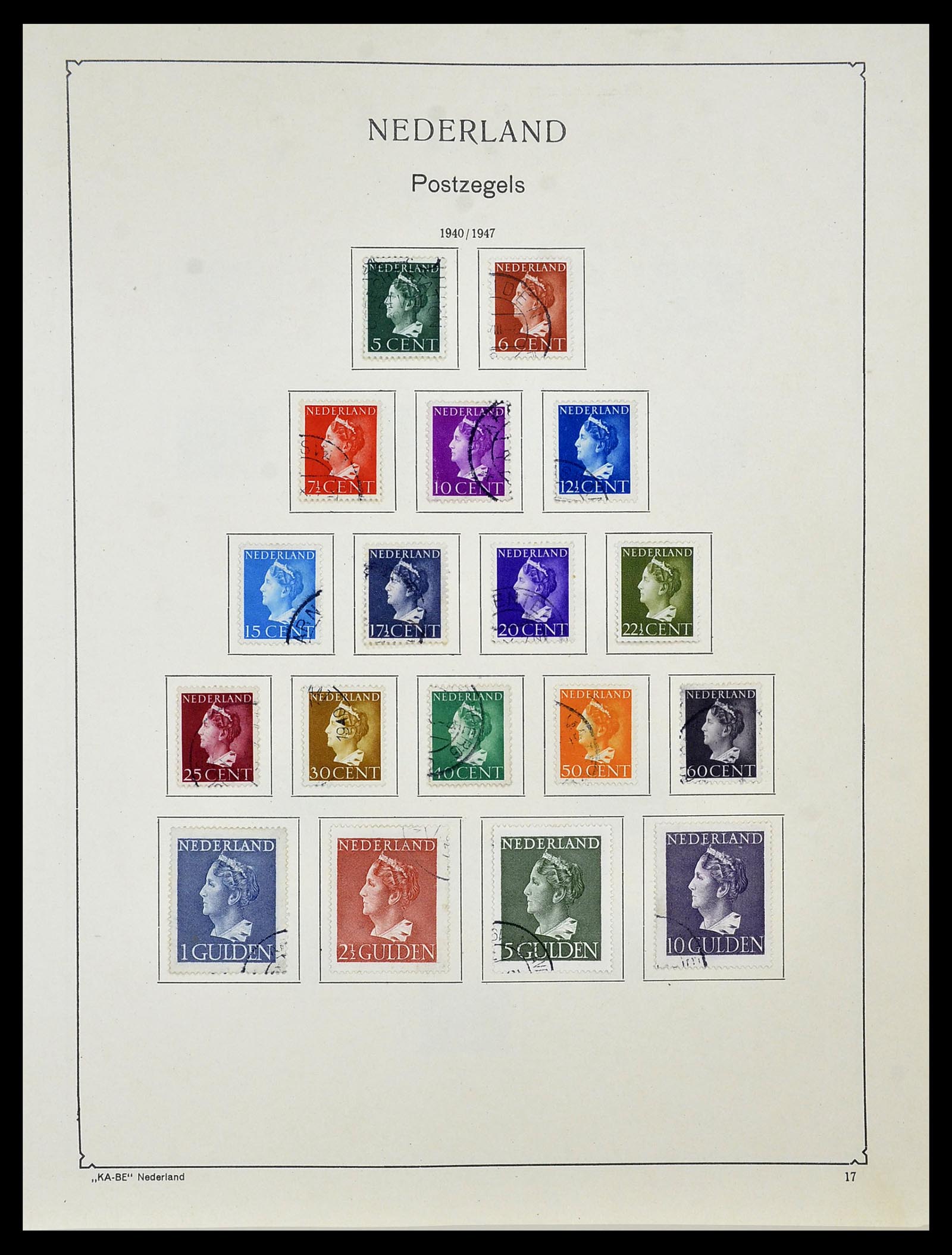 34453 053 - Postzegelverzameling 34453 Nederland 1852-1964.