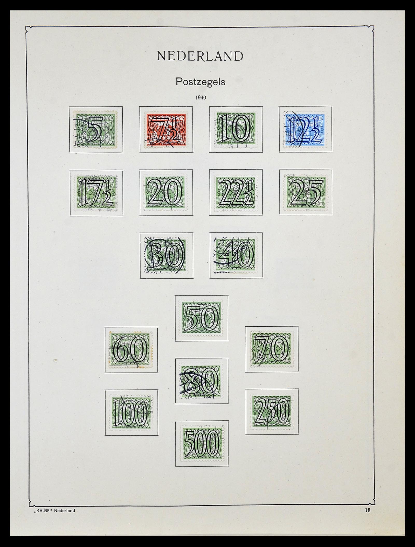 34453 054 - Postzegelverzameling 34453 Nederland 1852-1964.