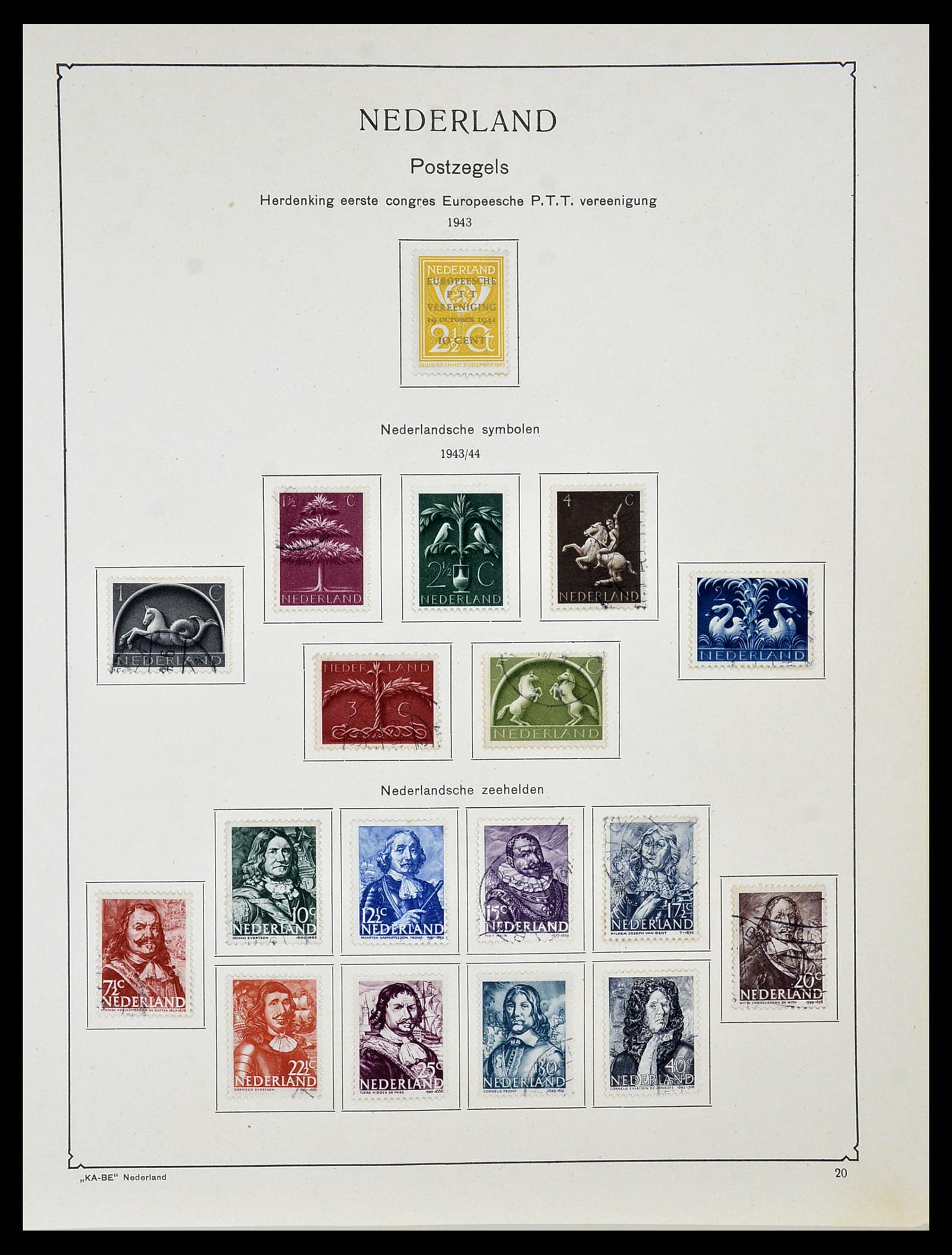 34453 057 - Postzegelverzameling 34453 Nederland 1852-1964.