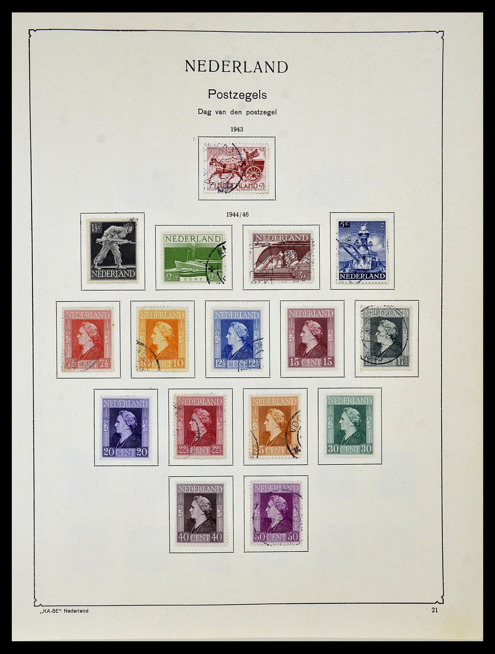 34453 059 - Postzegelverzameling 34453 Nederland 1852-1964.