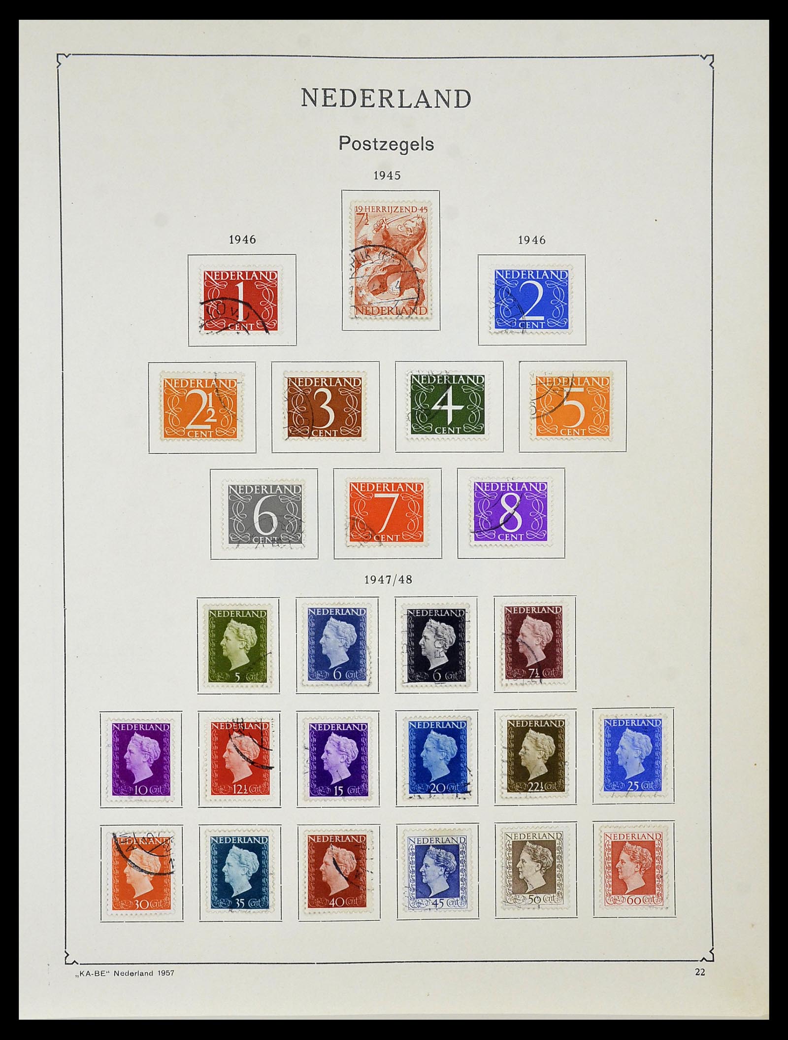 34453 060 - Postzegelverzameling 34453 Nederland 1852-1964.