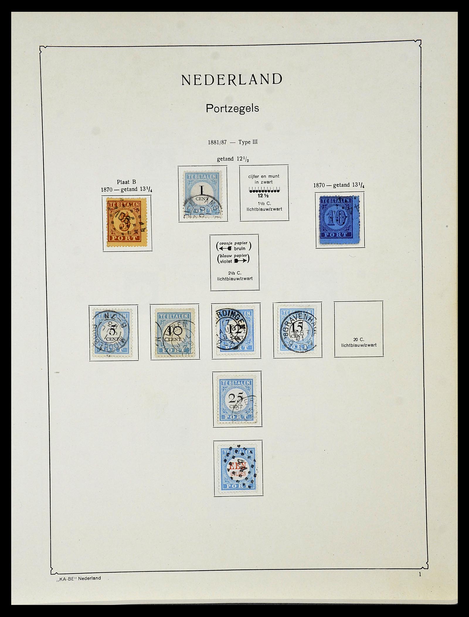 34453 124 - Postzegelverzameling 34453 Nederland 1852-1964.