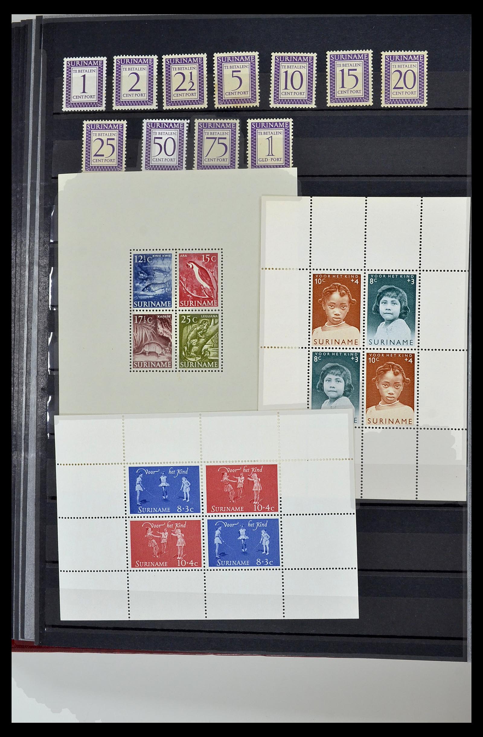 34454 005 - Postzegelverzameling 34454 Suriname en Nederlands Indië 1864-1975.