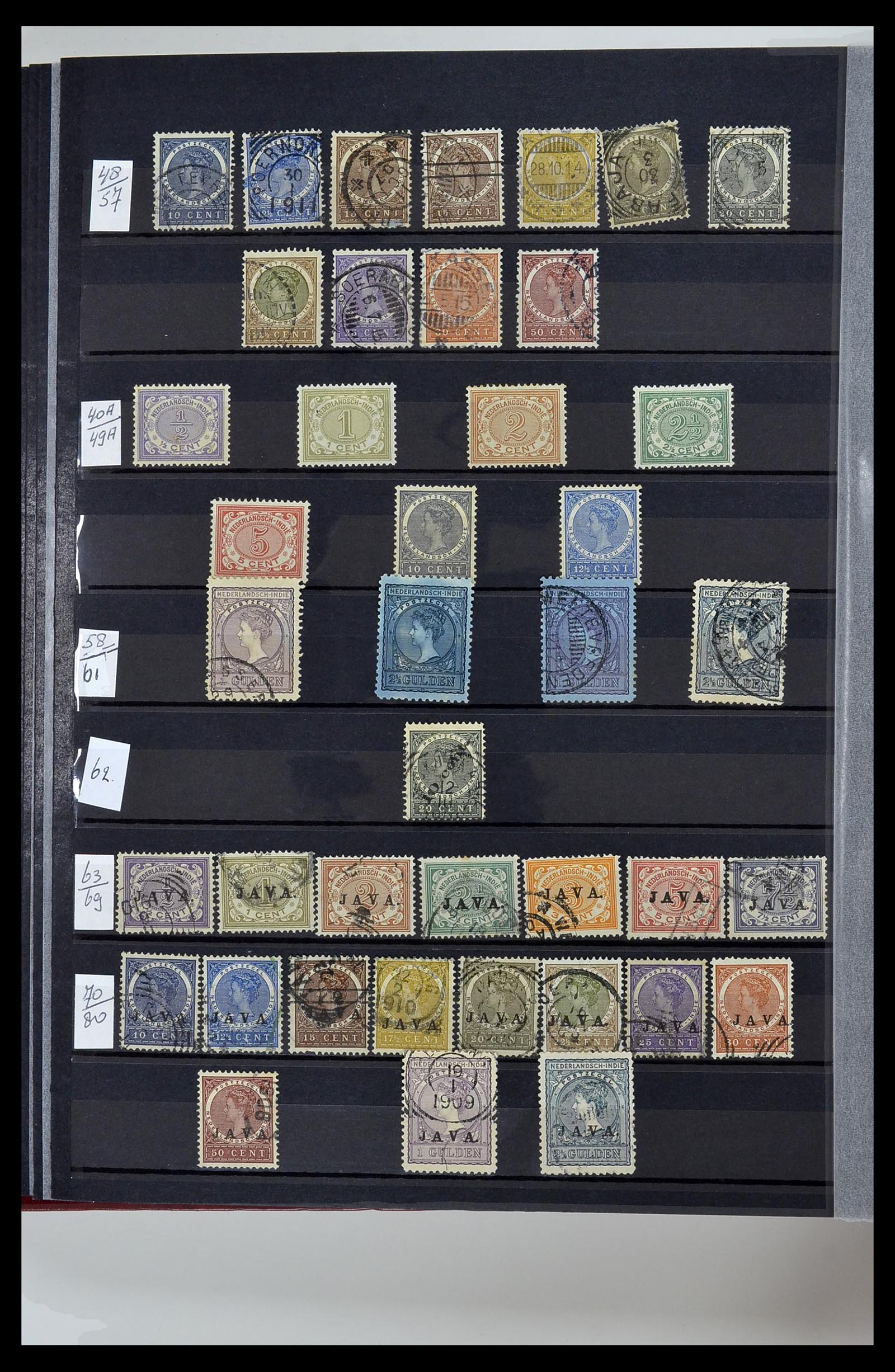 34454 008 - Stamp Collection 34454 Surinam and Dutch east Indies 1864-1975.