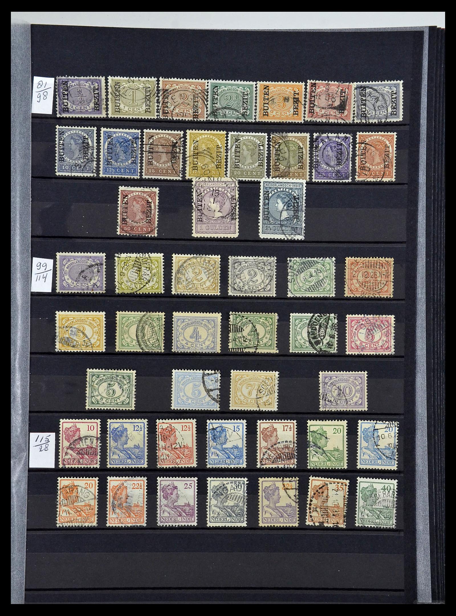 34454 009 - Stamp Collection 34454 Surinam and Dutch east Indies 1864-1975.