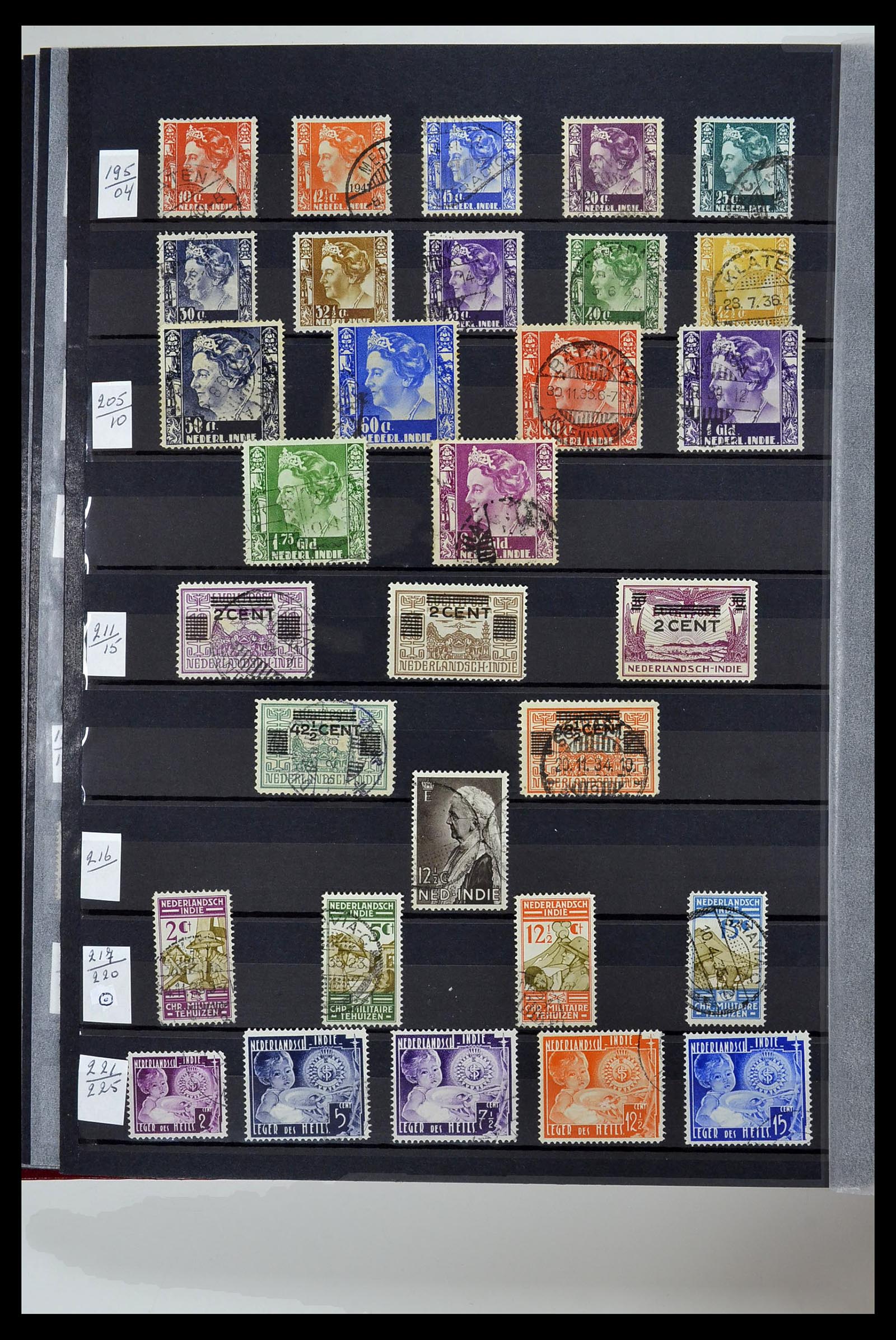 34454 012 - Postzegelverzameling 34454 Suriname en Nederlands Indië 1864-1975.