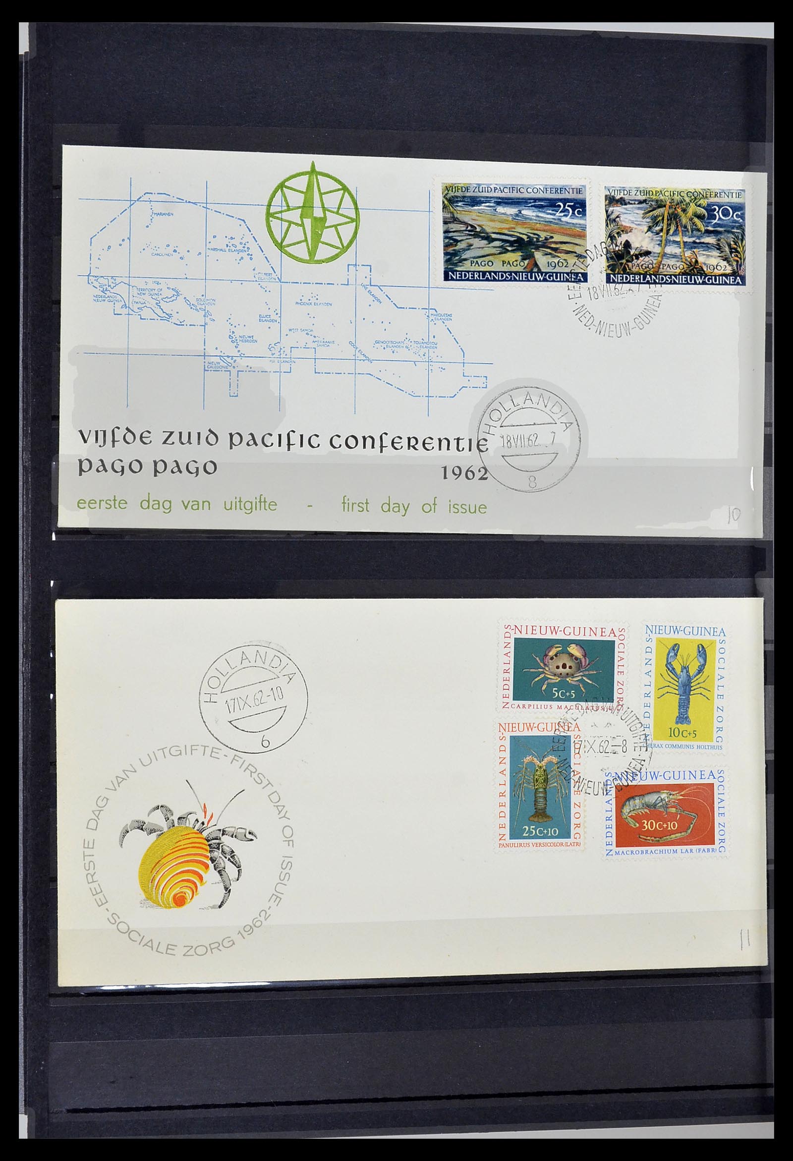 34454 032 - Postzegelverzameling 34454 Suriname en Nederlands Indië 1864-1975.