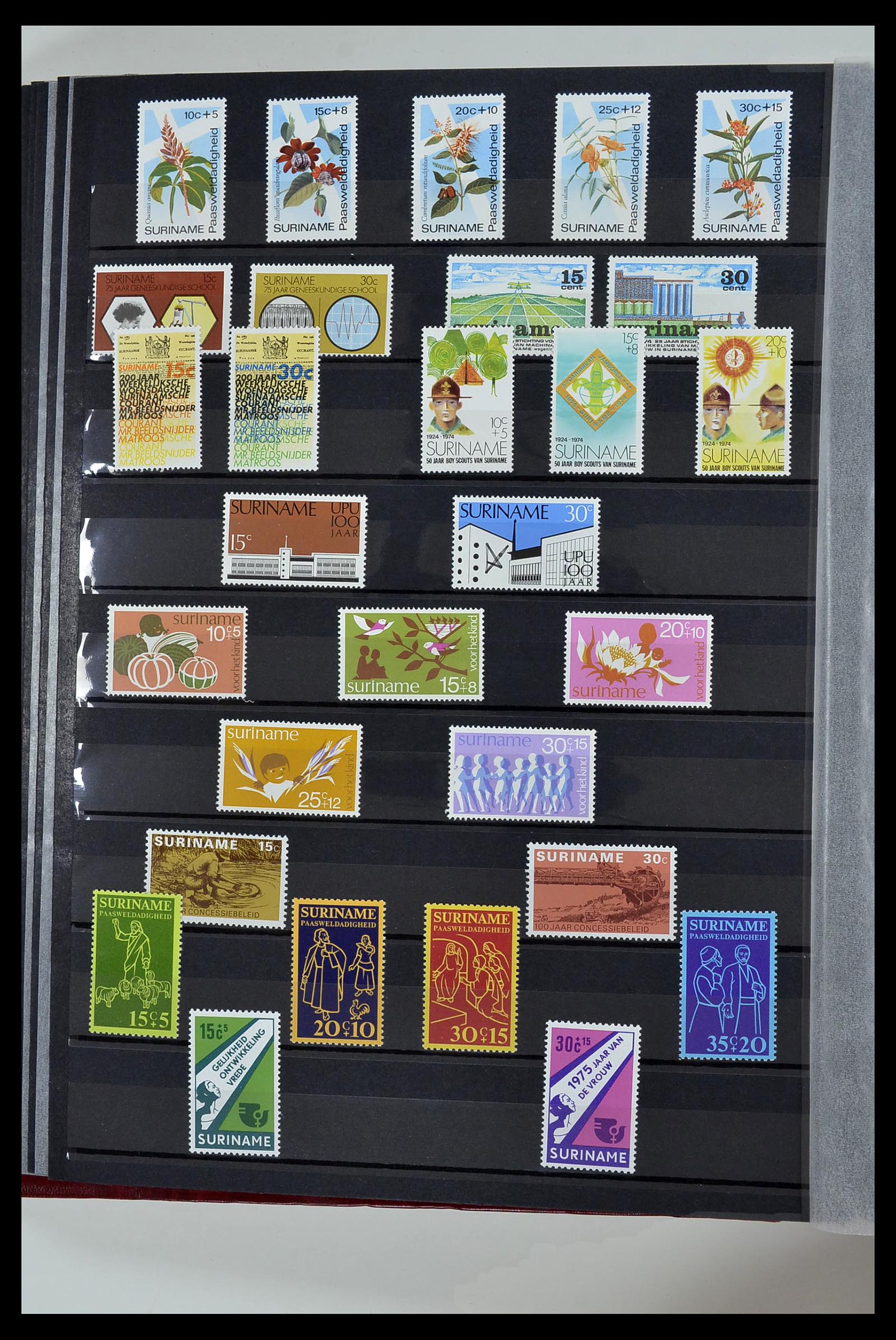 34454 052 - Postzegelverzameling 34454 Suriname en Nederlands Indië 1864-1975.
