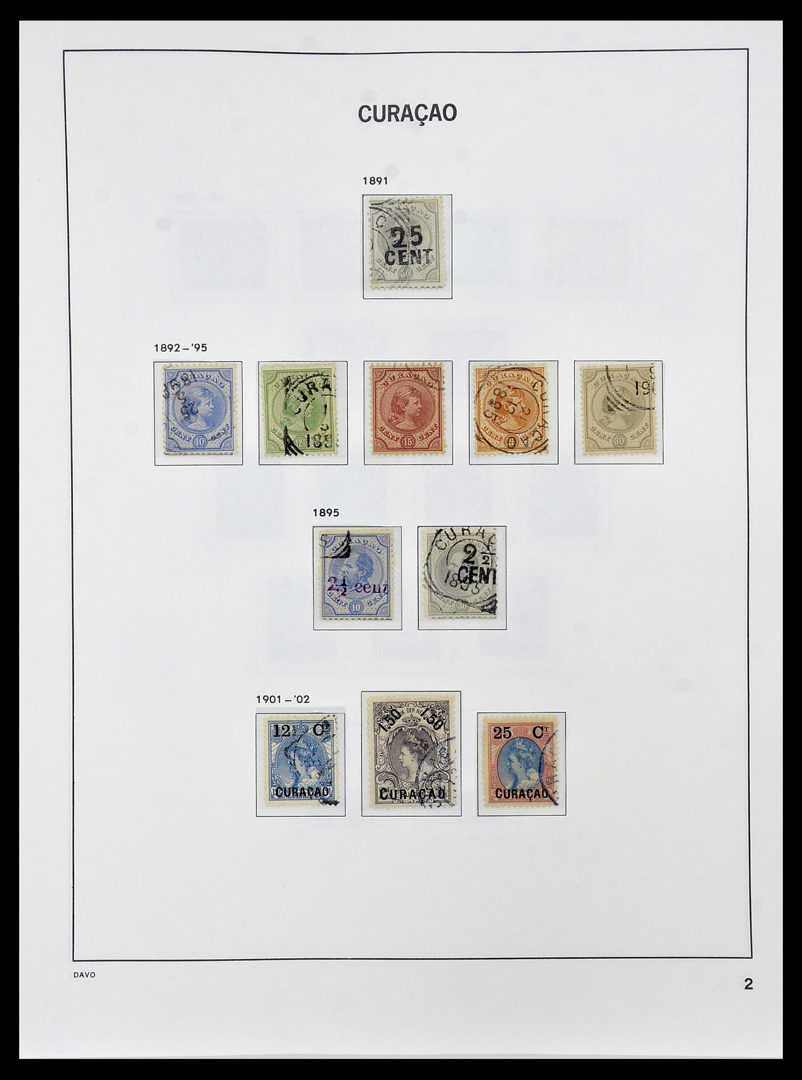 34455 002 - Postzegelverzameling 34455 Curaçao/Antillen 1873-1999.