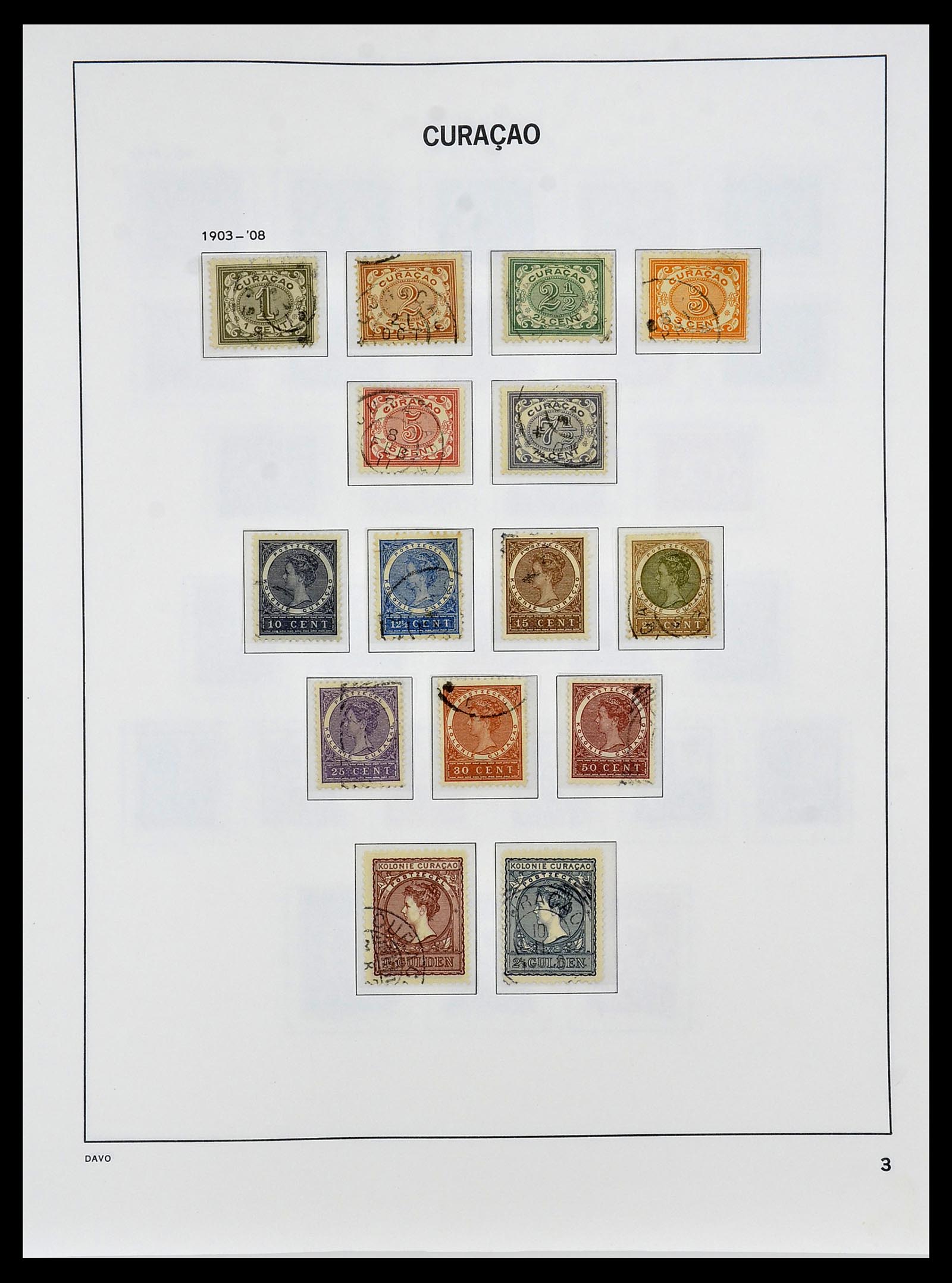 34455 003 - Postzegelverzameling 34455 Curaçao/Antillen 1873-1999.