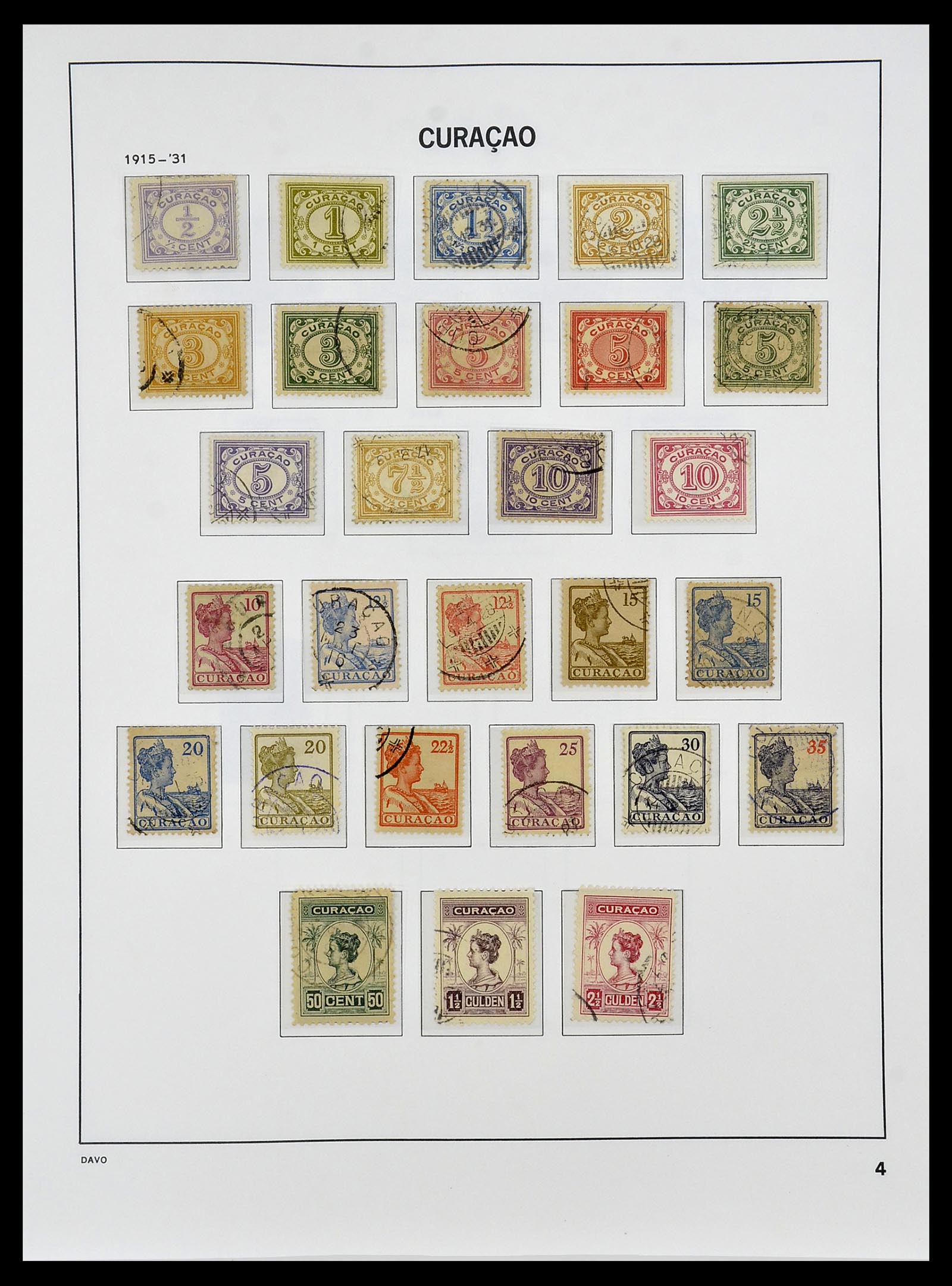 34455 004 - Postzegelverzameling 34455 Curaçao/Antillen 1873-1999.