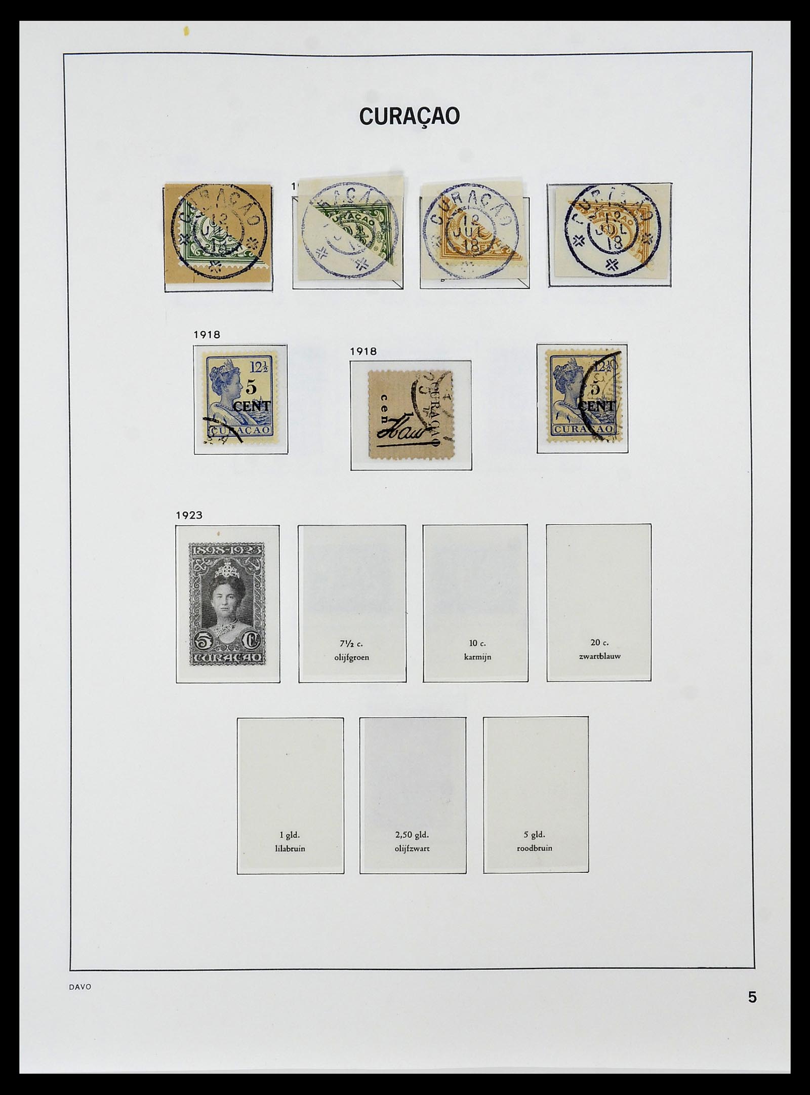 34455 005 - Postzegelverzameling 34455 Curaçao/Antillen 1873-1999.