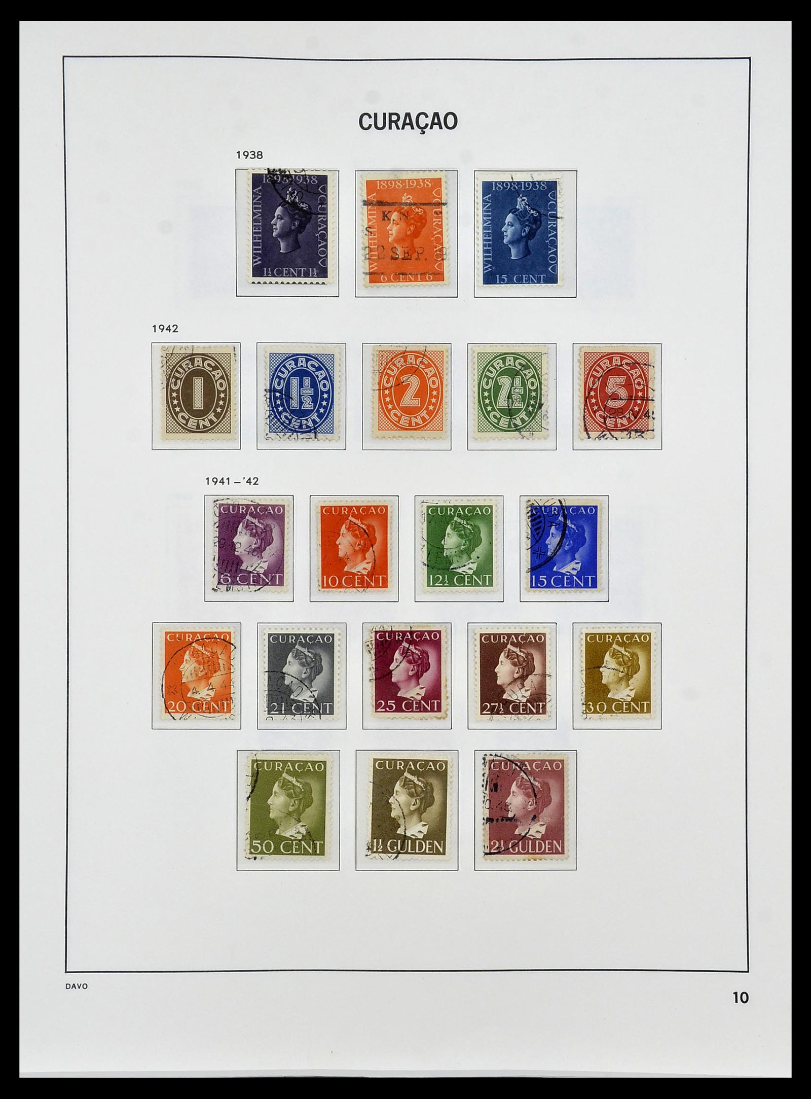34455 009 - Postzegelverzameling 34455 Curaçao/Antillen 1873-1999.