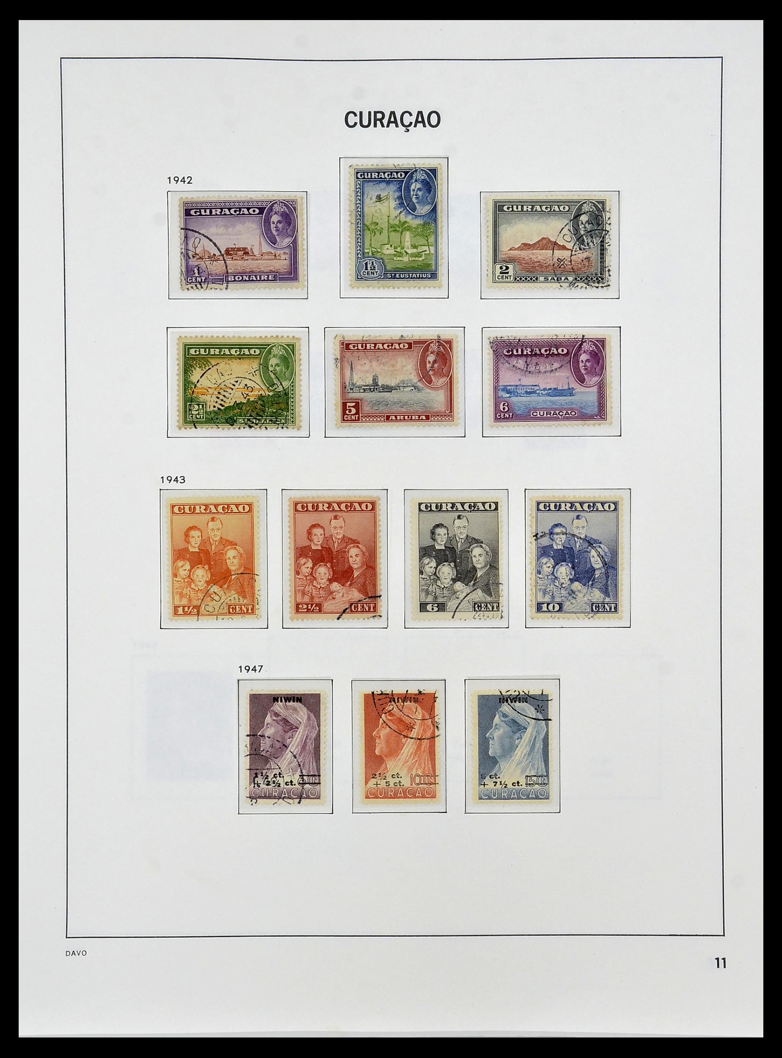 34455 010 - Postzegelverzameling 34455 Curaçao/Antillen 1873-1999.