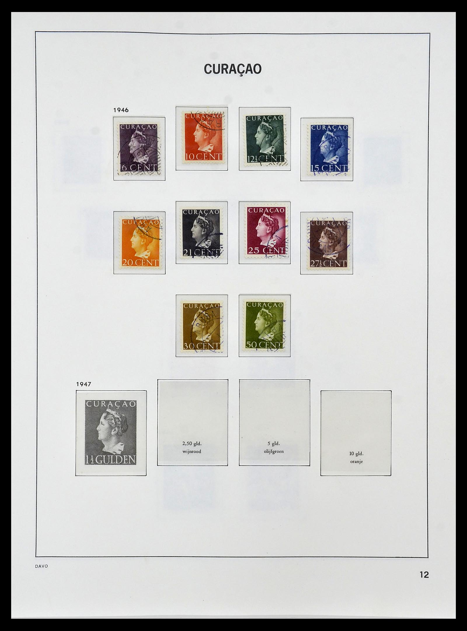34455 011 - Postzegelverzameling 34455 Curaçao/Antillen 1873-1999.
