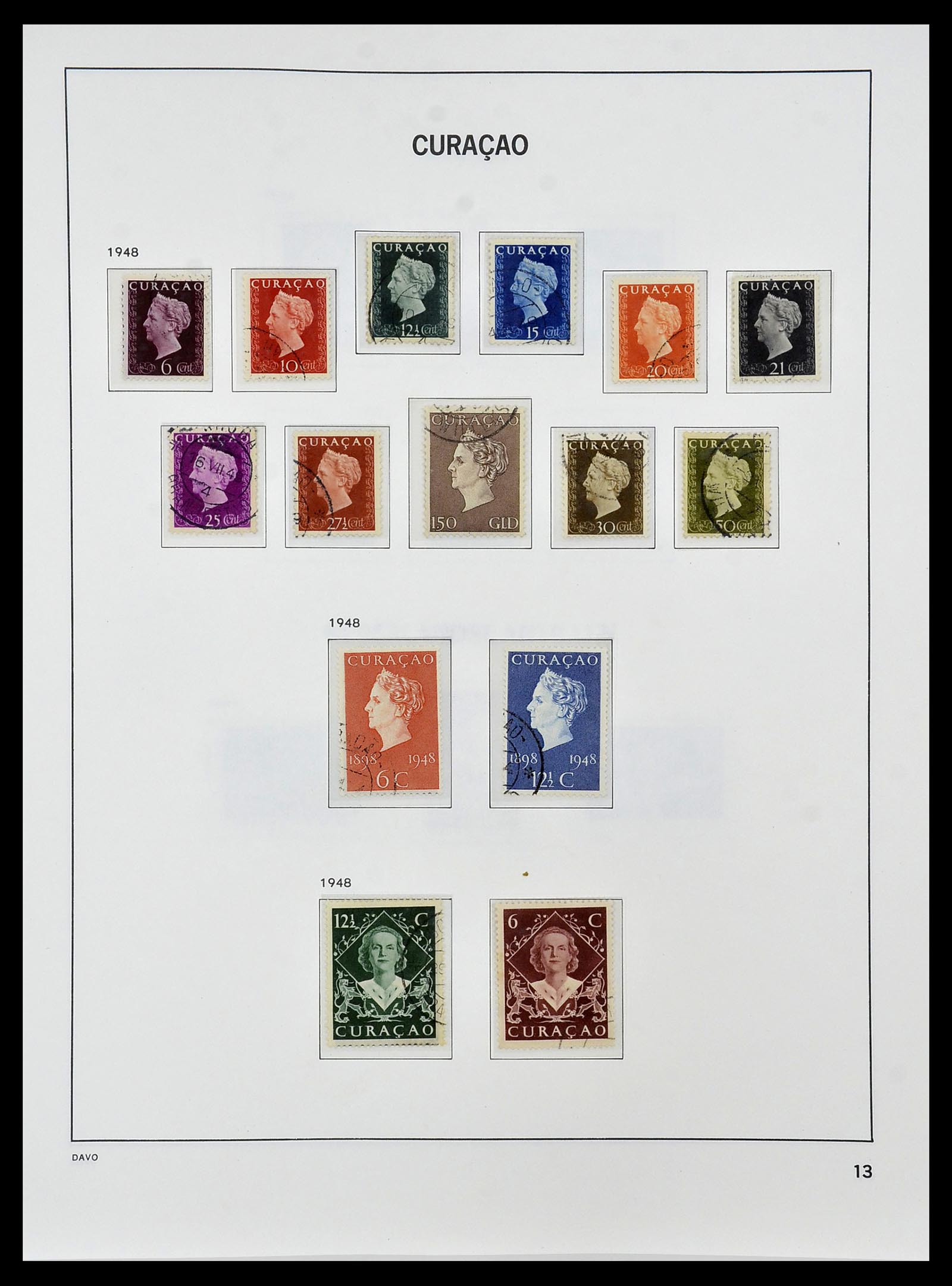 34455 012 - Postzegelverzameling 34455 Curaçao/Antillen 1873-1999.