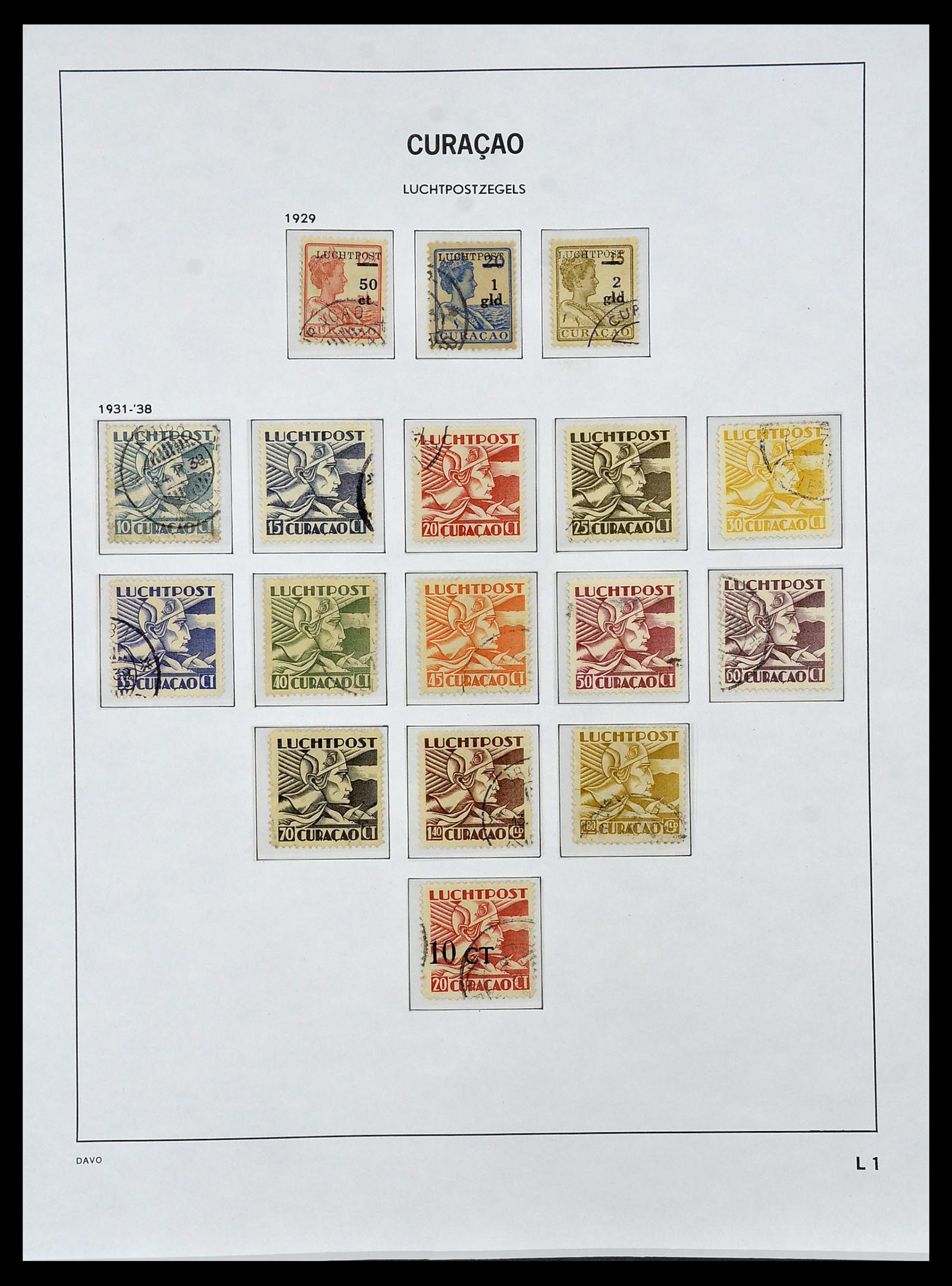 34455 014 - Postzegelverzameling 34455 Curaçao/Antillen 1873-1999.