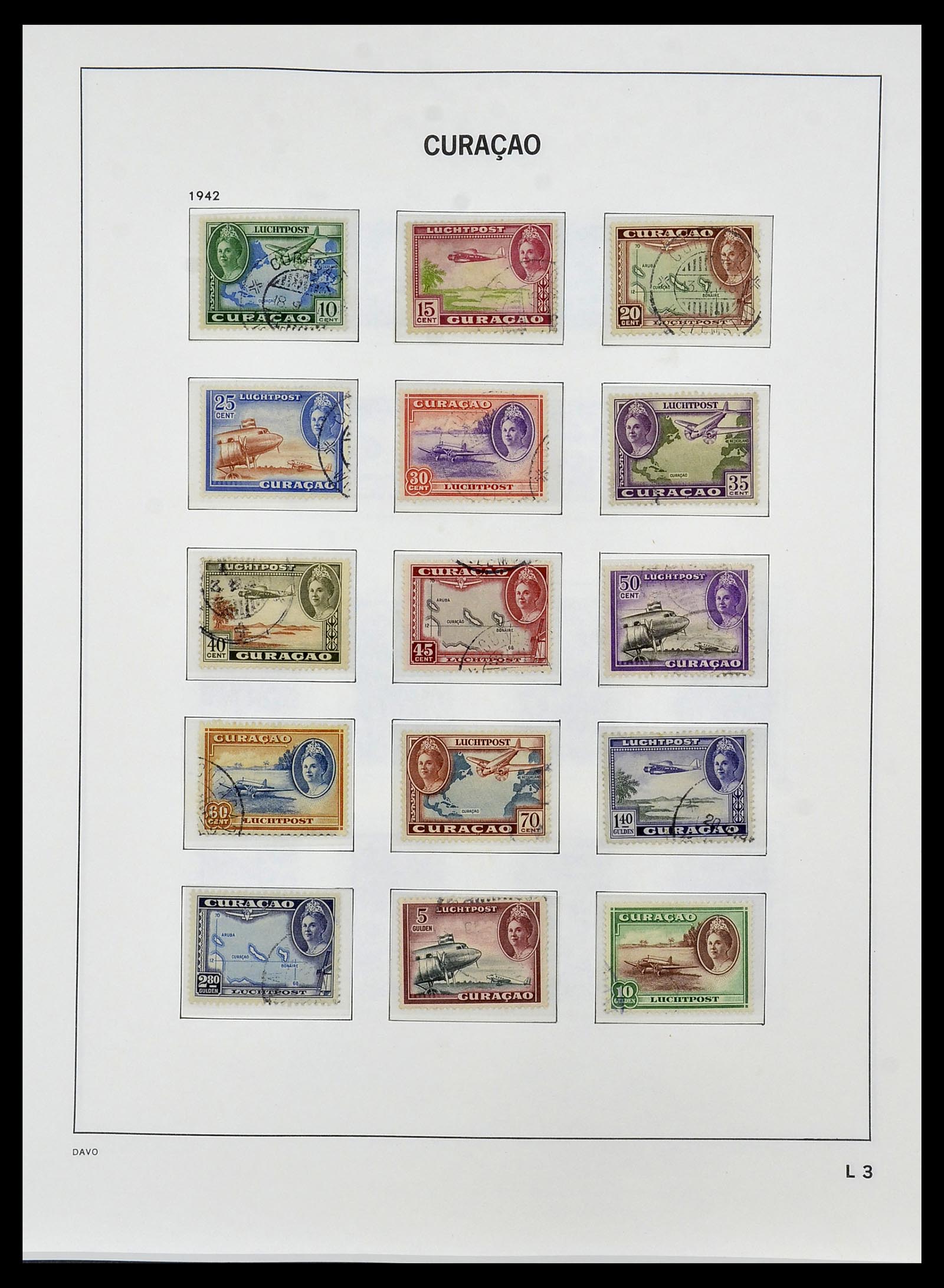 34455 016 - Postzegelverzameling 34455 Curaçao/Antillen 1873-1999.