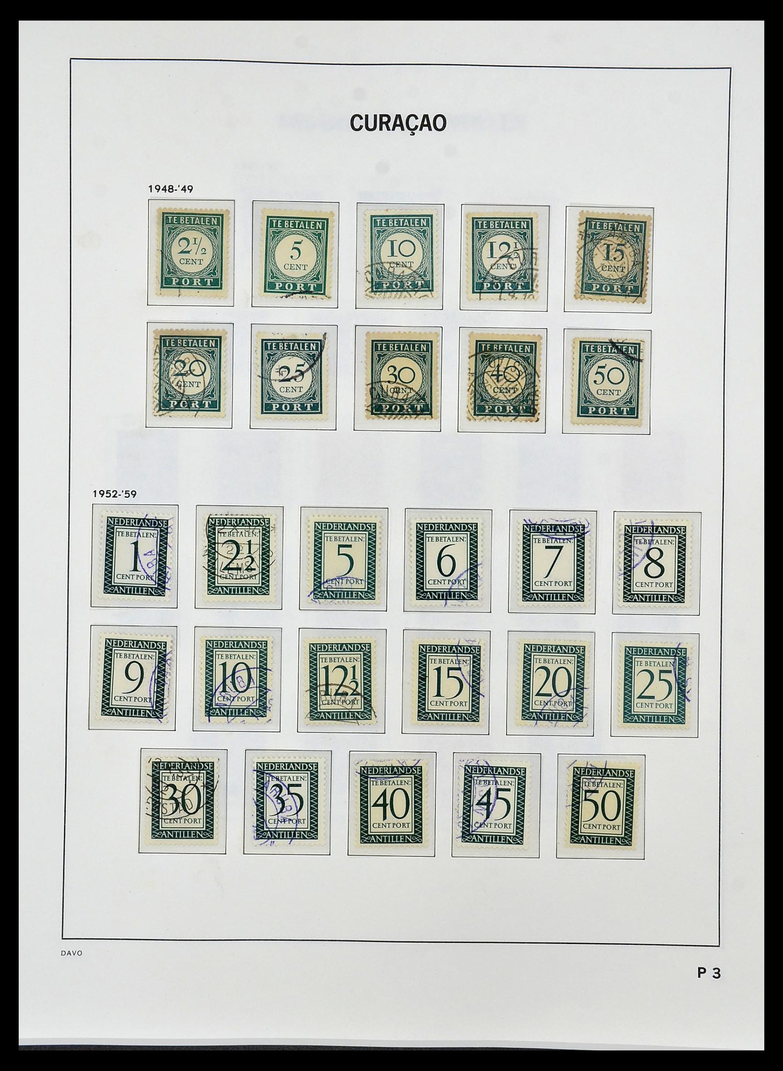 34455 022 - Postzegelverzameling 34455 Curaçao/Antillen 1873-1999.