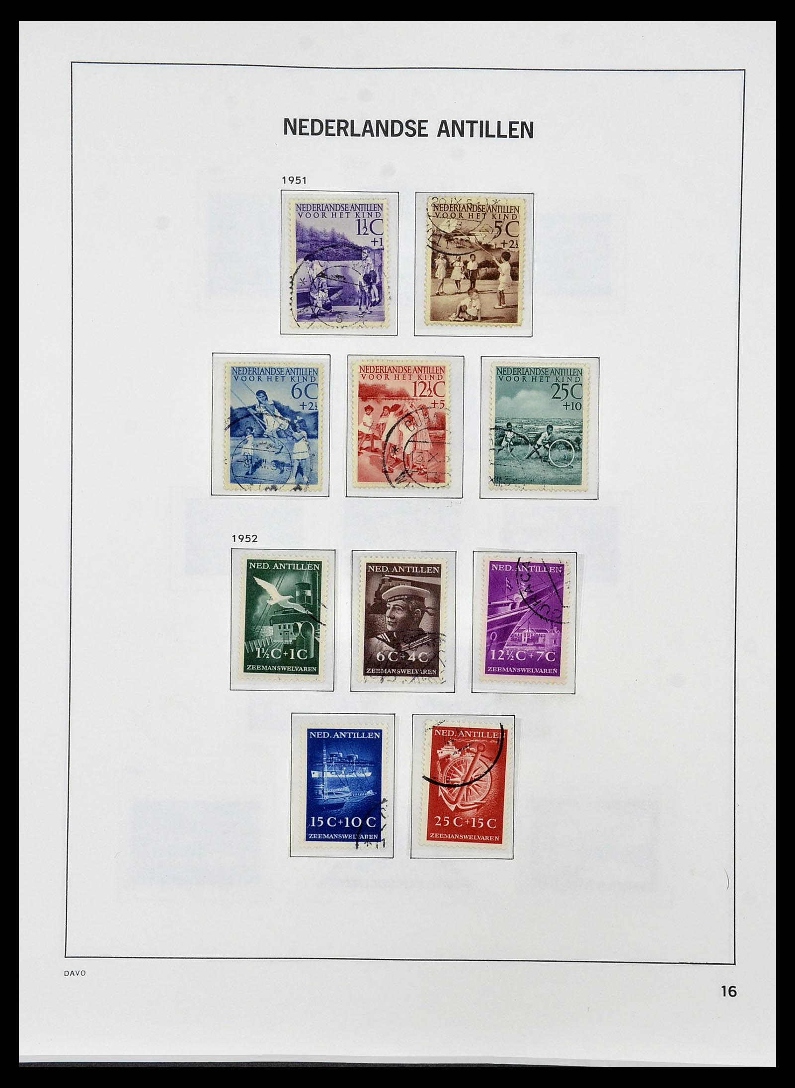 34455 024 - Postzegelverzameling 34455 Curaçao/Antillen 1873-1999.