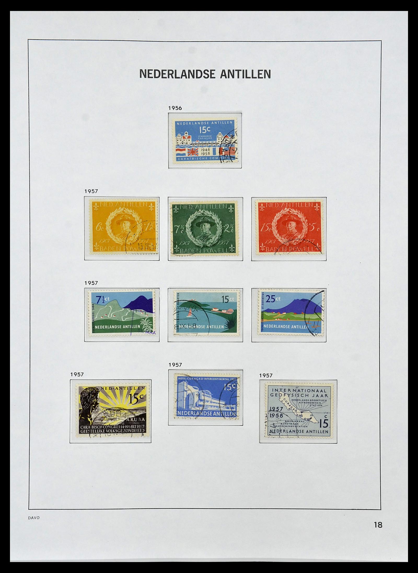 34455 027 - Stamp Collection 34455 Curaçao/Antilles 1873-1999.