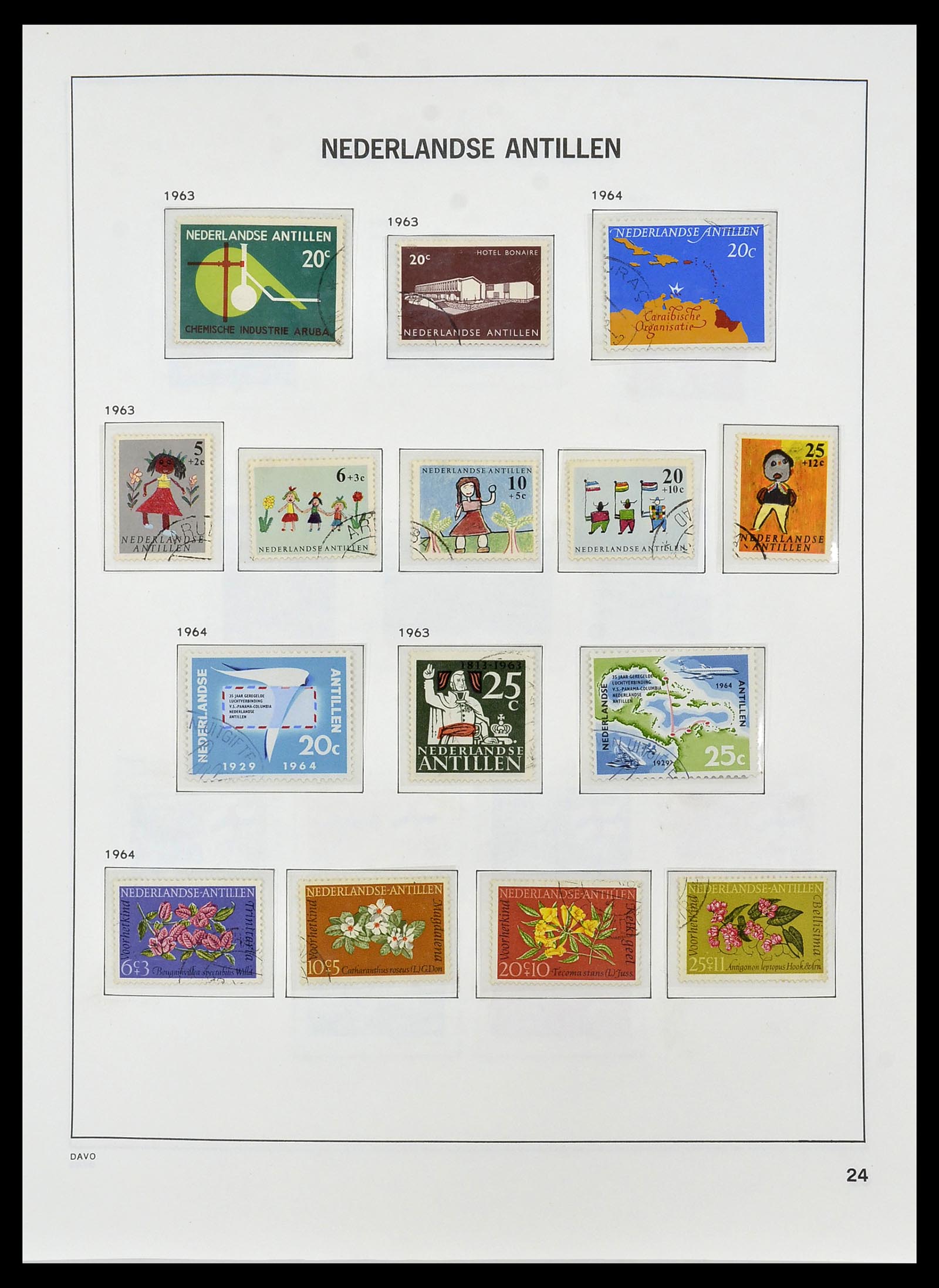 34455 034 - Postzegelverzameling 34455 Curaçao/Antillen 1873-1999.
