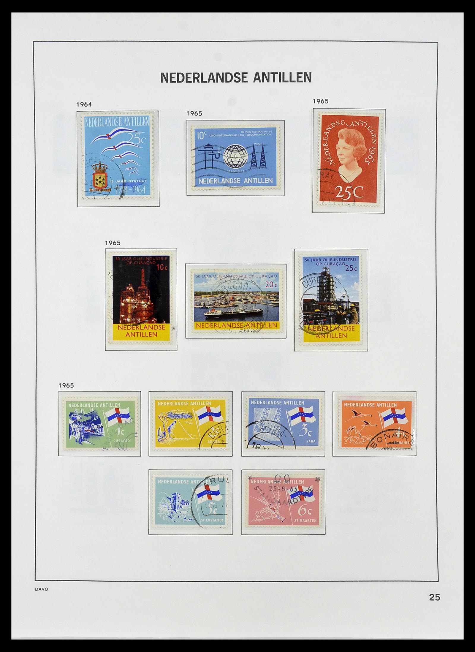 34455 035 - Postzegelverzameling 34455 Curaçao/Antillen 1873-1999.