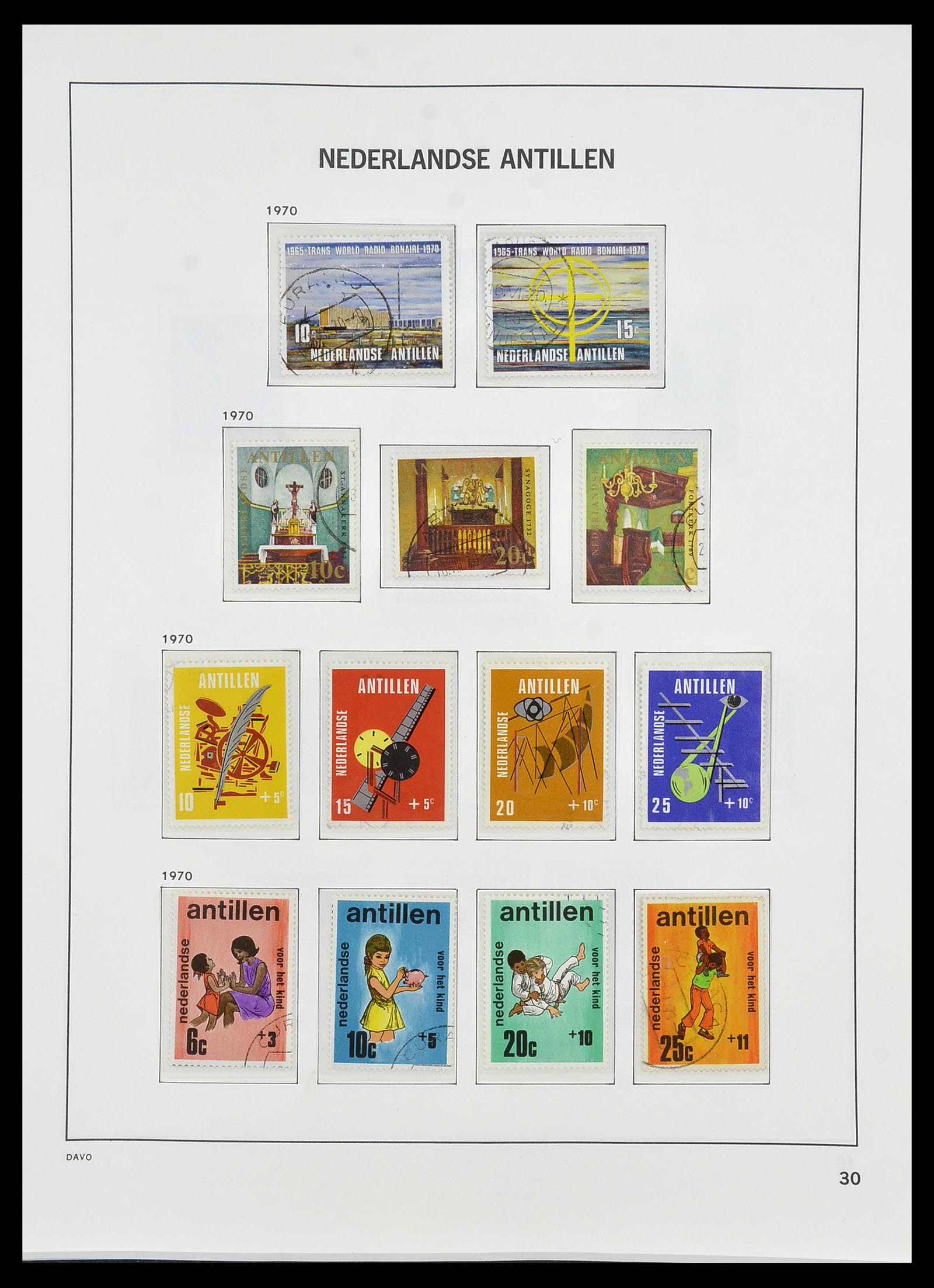 34455 040 - Postzegelverzameling 34455 Curaçao/Antillen 1873-1999.
