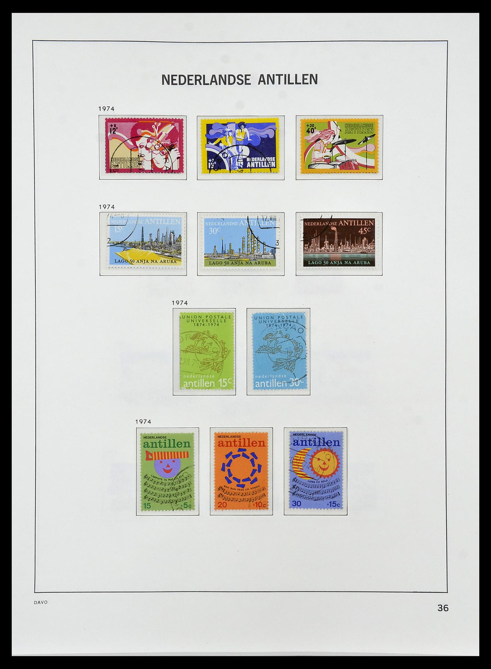 34455 046 - Postzegelverzameling 34455 Curaçao/Antillen 1873-1999.