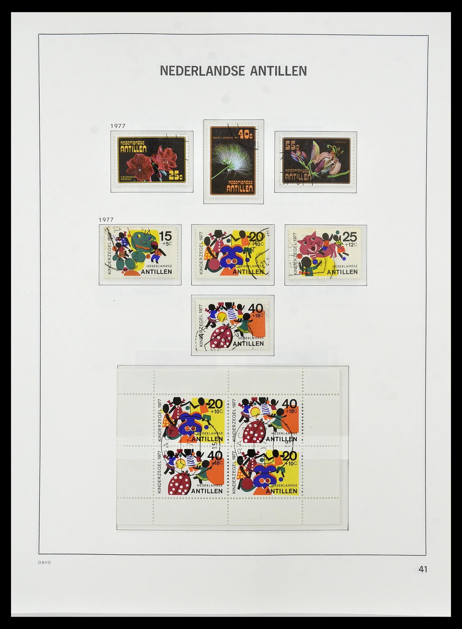 34455 051 - Postzegelverzameling 34455 Curaçao/Antillen 1873-1999.
