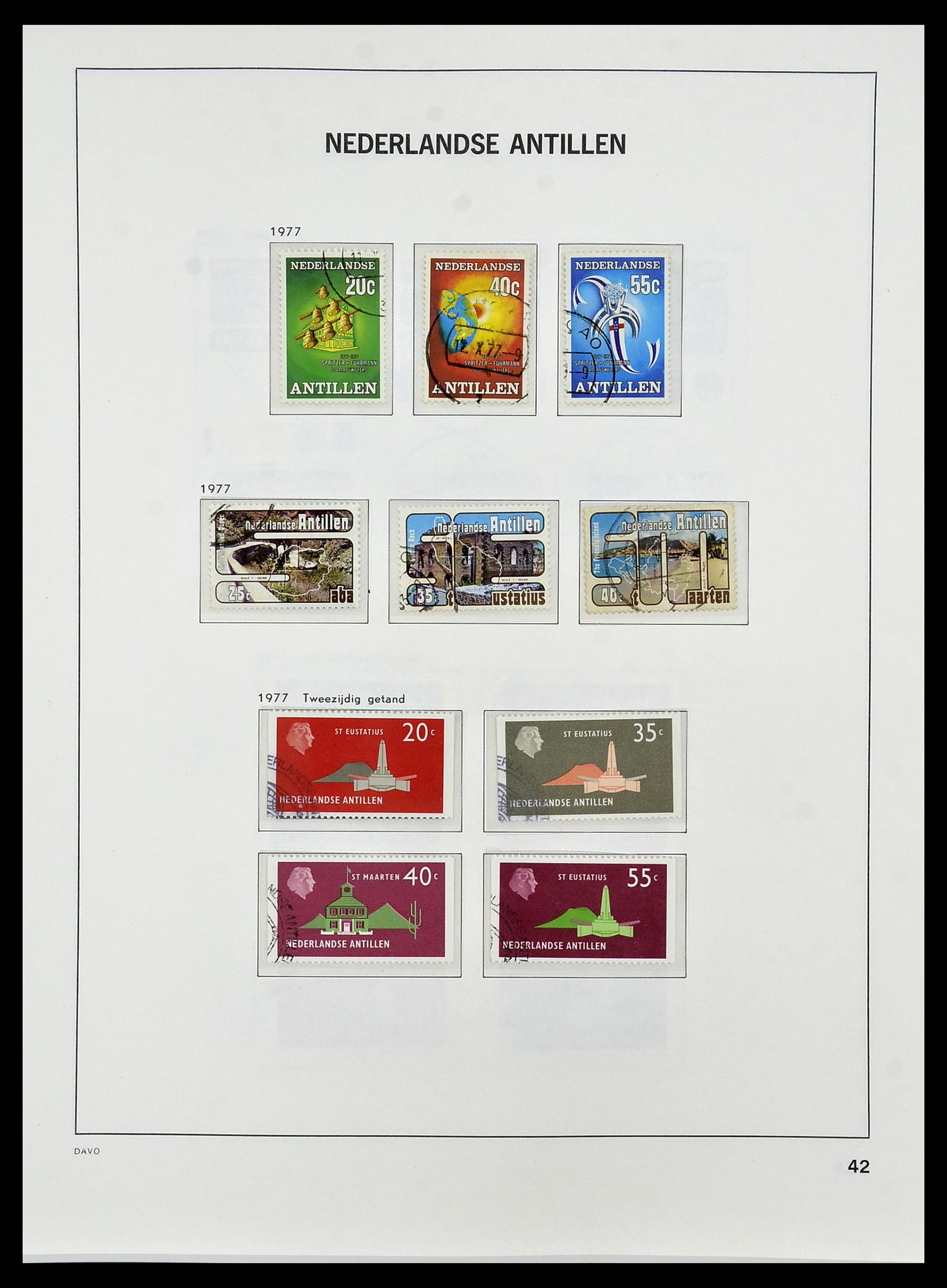 34455 052 - Postzegelverzameling 34455 Curaçao/Antillen 1873-1999.