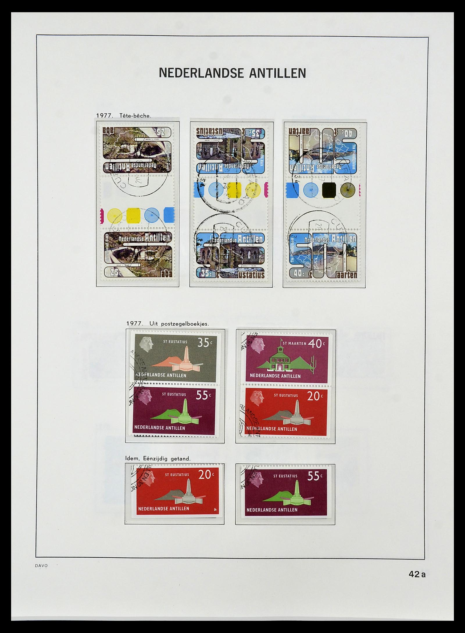34455 053 - Postzegelverzameling 34455 Curaçao/Antillen 1873-1999.