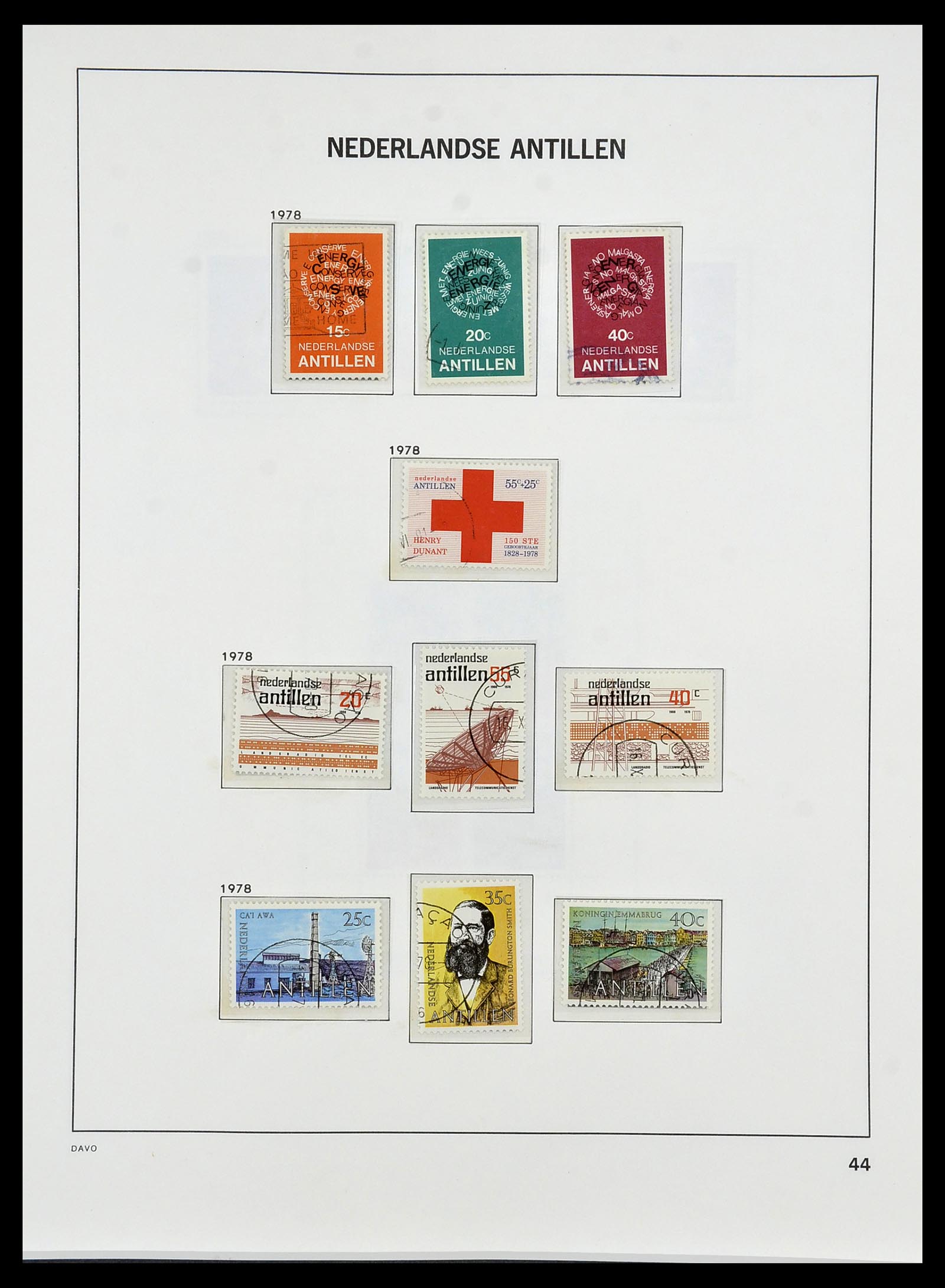 34455 055 - Postzegelverzameling 34455 Curaçao/Antillen 1873-1999.