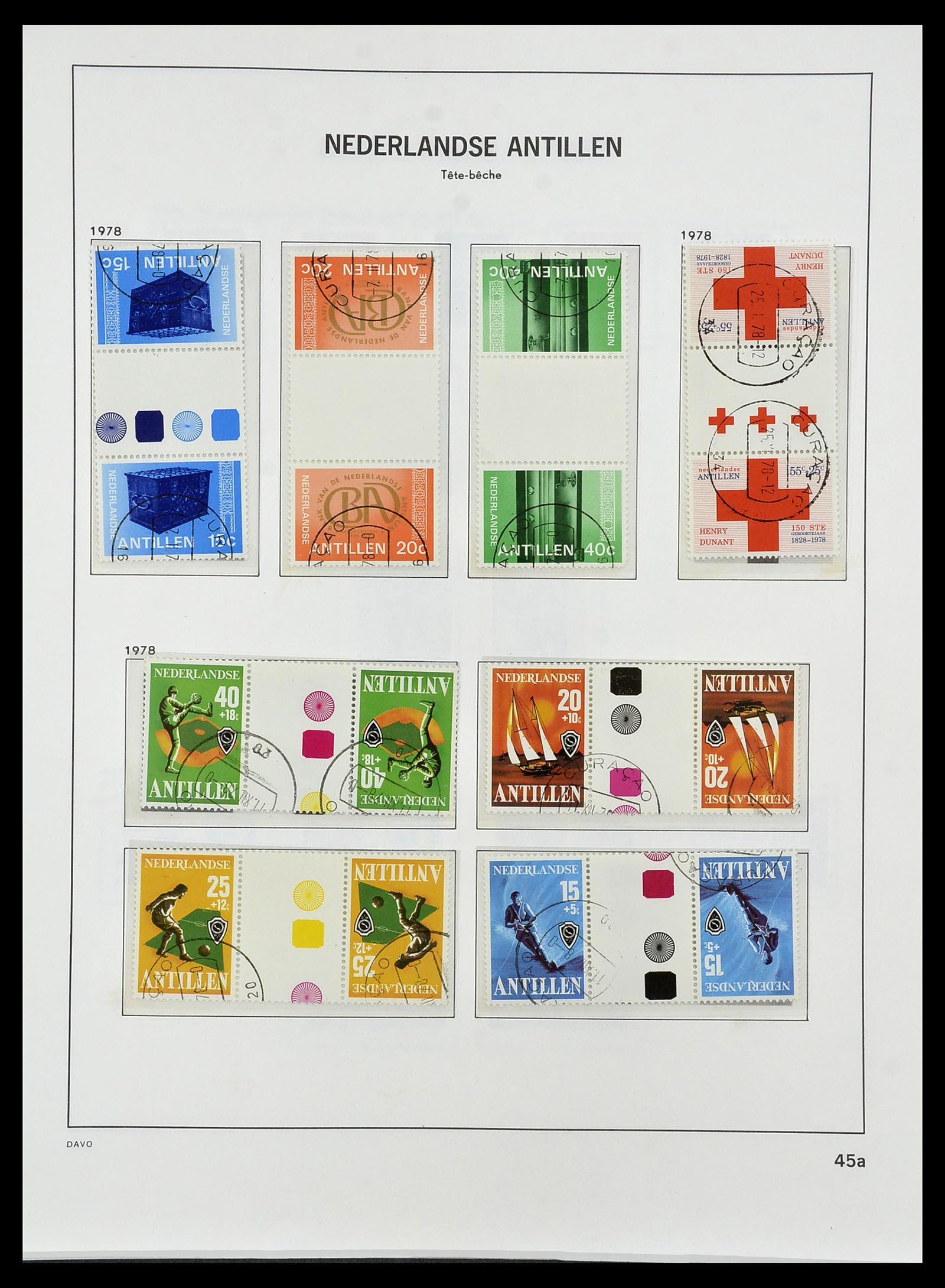 34455 057 - Postzegelverzameling 34455 Curaçao/Antillen 1873-1999.