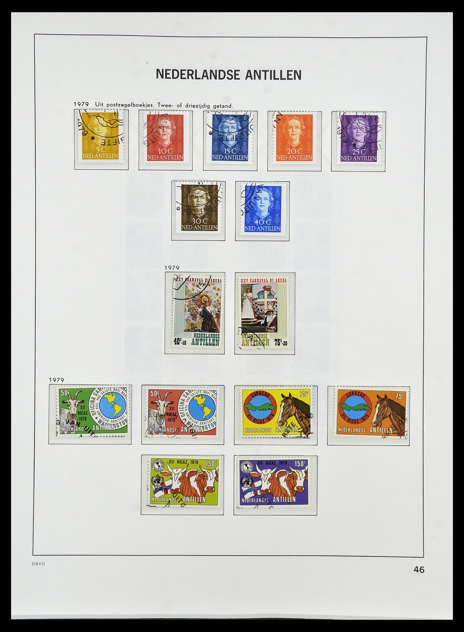 34455 058 - Postzegelverzameling 34455 Curaçao/Antillen 1873-1999.