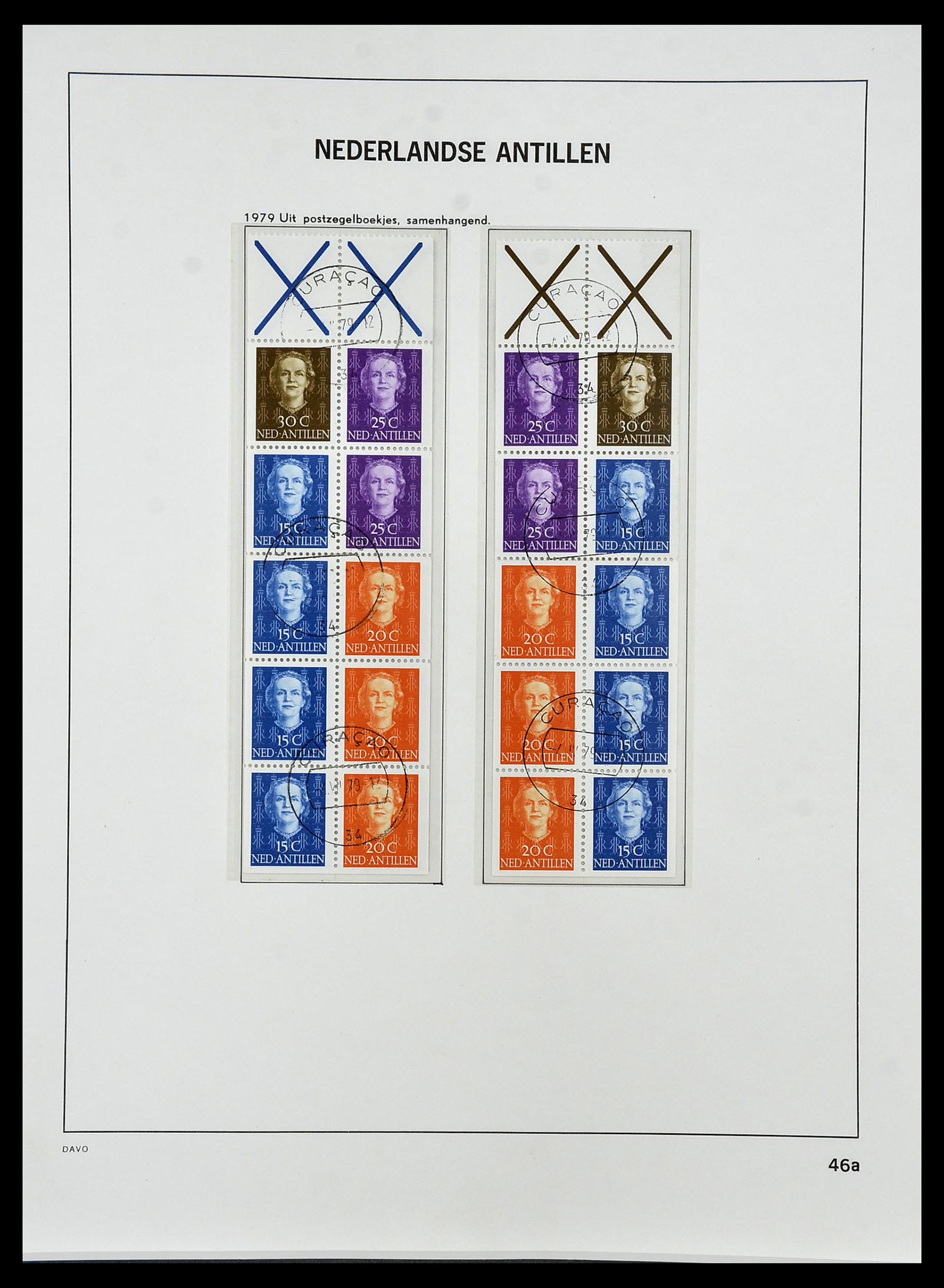 34455 059 - Postzegelverzameling 34455 Curaçao/Antillen 1873-1999.
