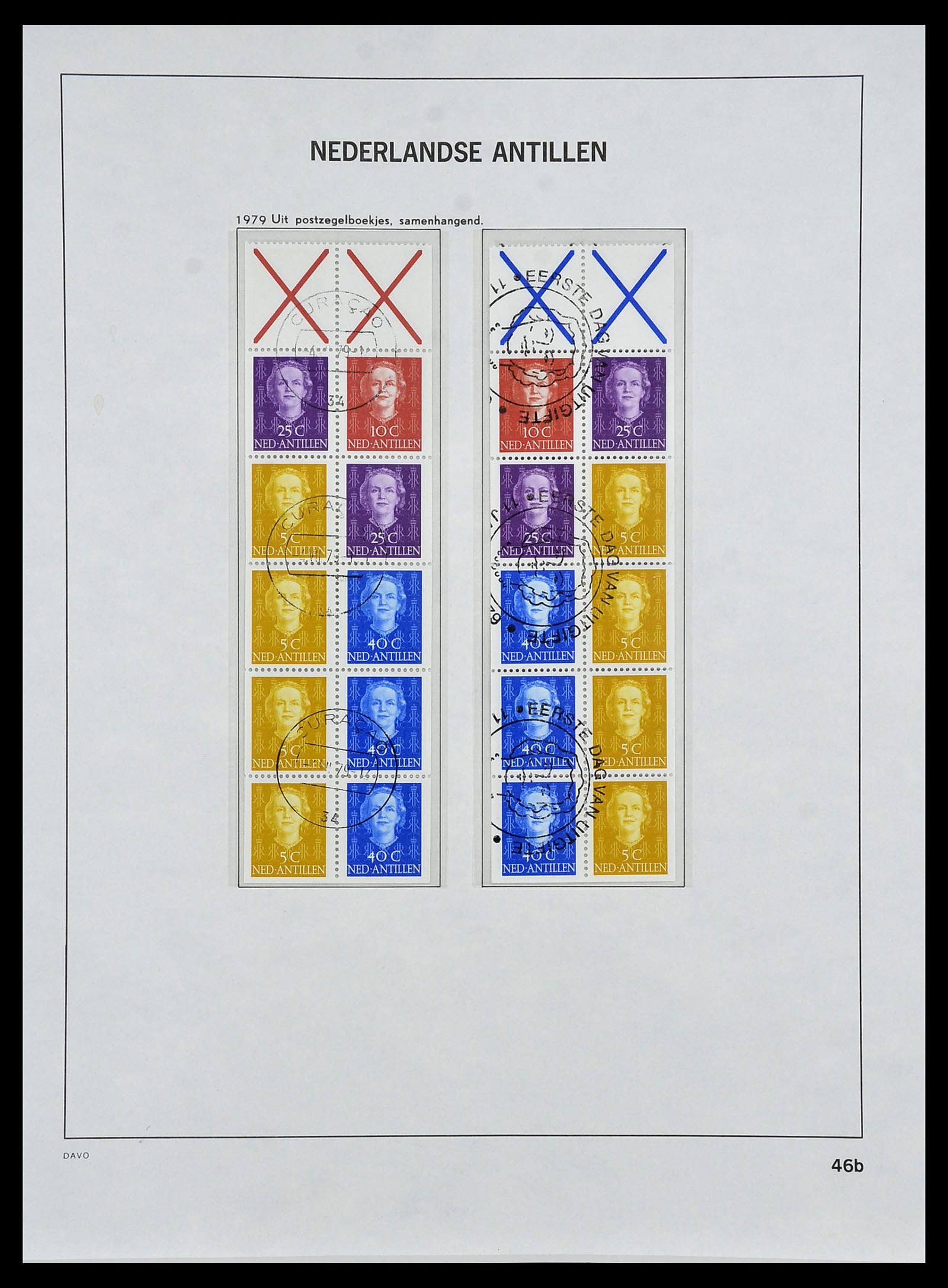 34455 060 - Postzegelverzameling 34455 Curaçao/Antillen 1873-1999.
