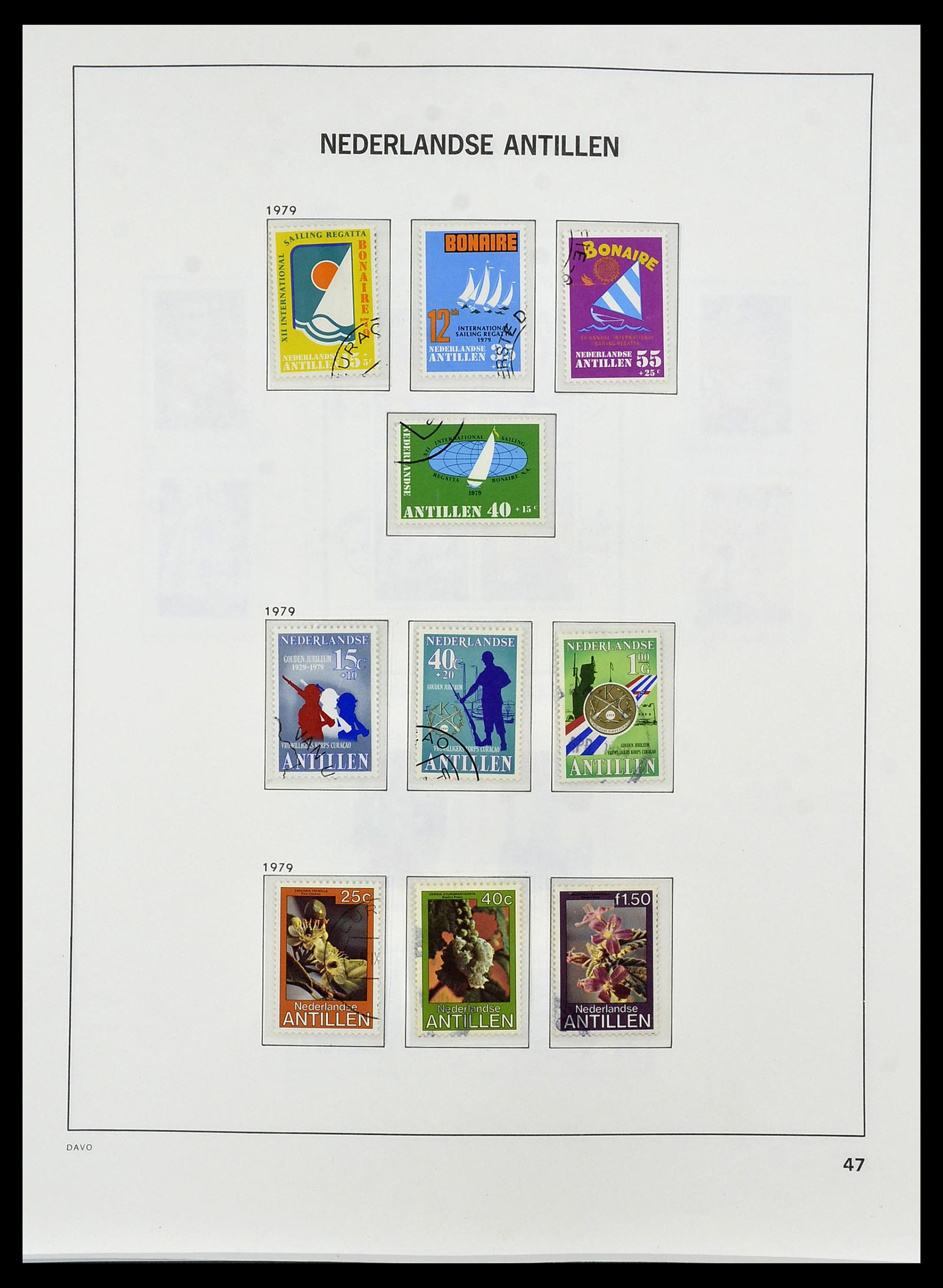 34455 061 - Postzegelverzameling 34455 Curaçao/Antillen 1873-1999.