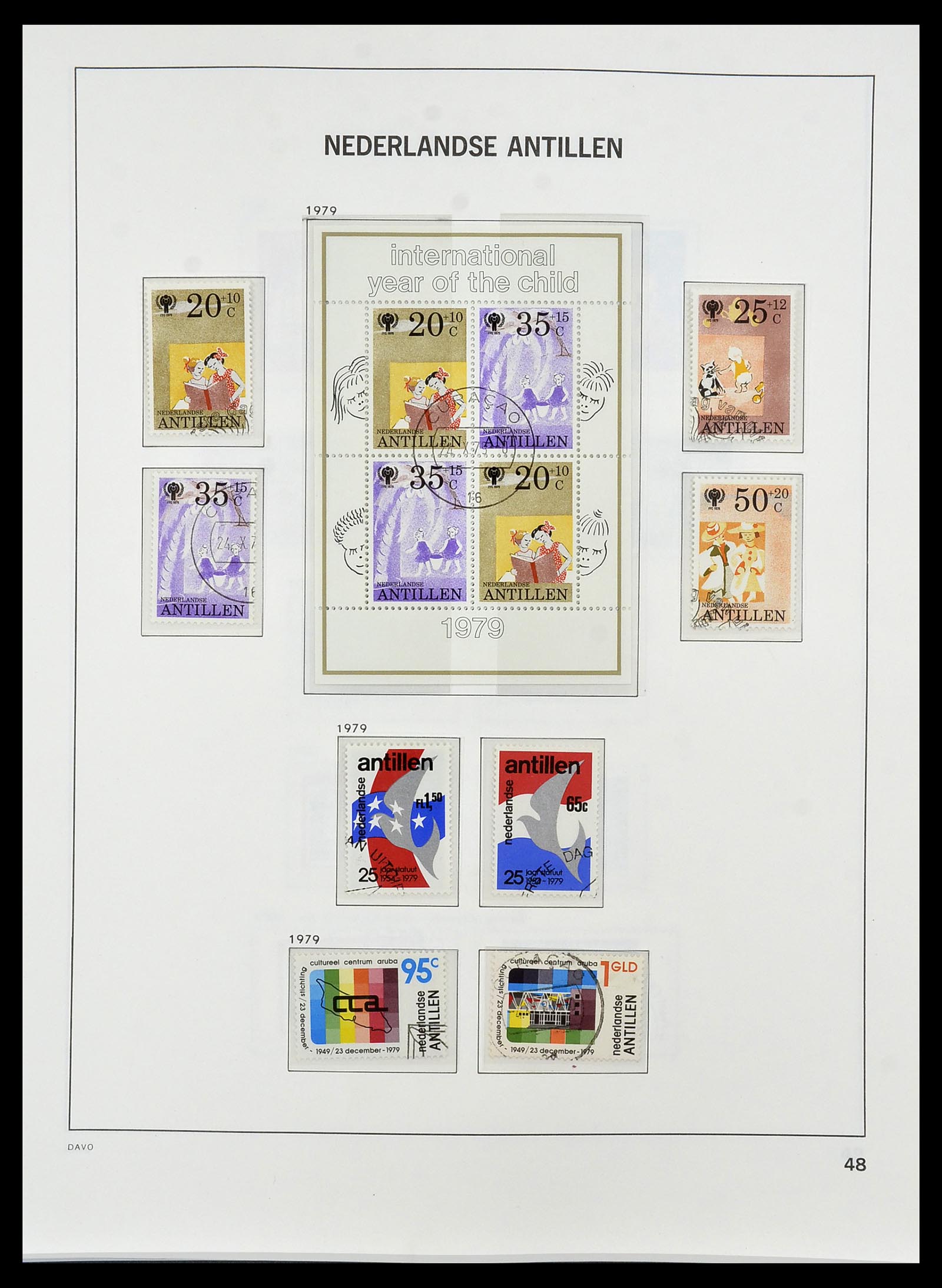 34455 062 - Postzegelverzameling 34455 Curaçao/Antillen 1873-1999.
